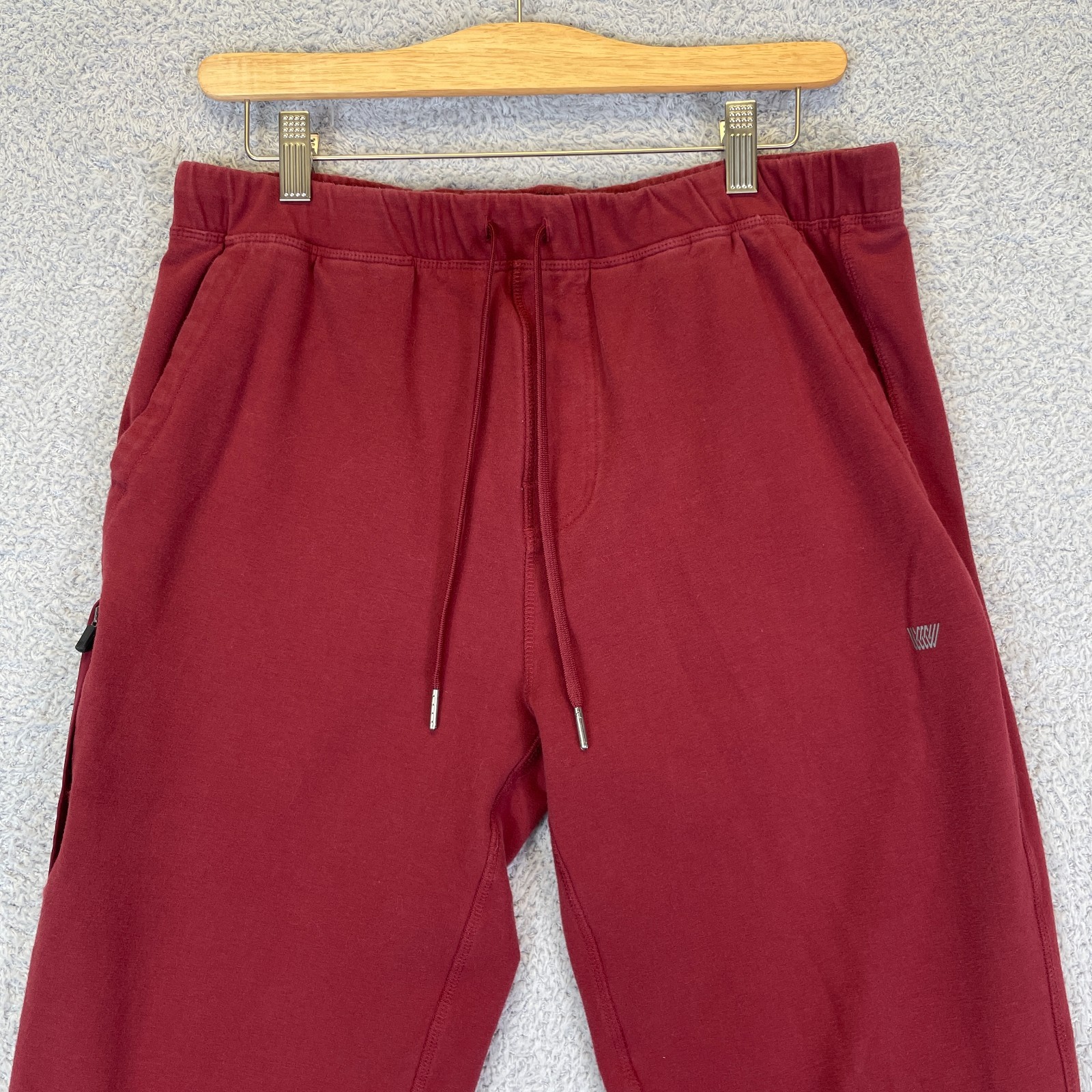 Mack Weldon Ace Daily Wear Joggers Sweatpants Men’s Large Red Drawstring