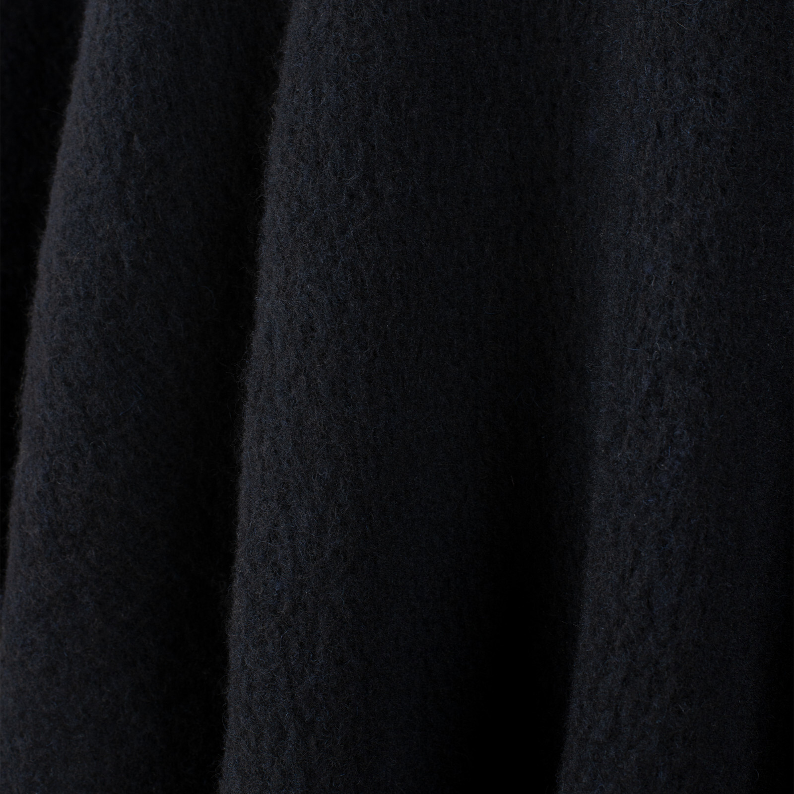 LLAMA WOOL MENS WOMANS UNISEX HOODED PONCHO ETHNIC TRIBAL BOHO SOLID BLACK S-XL