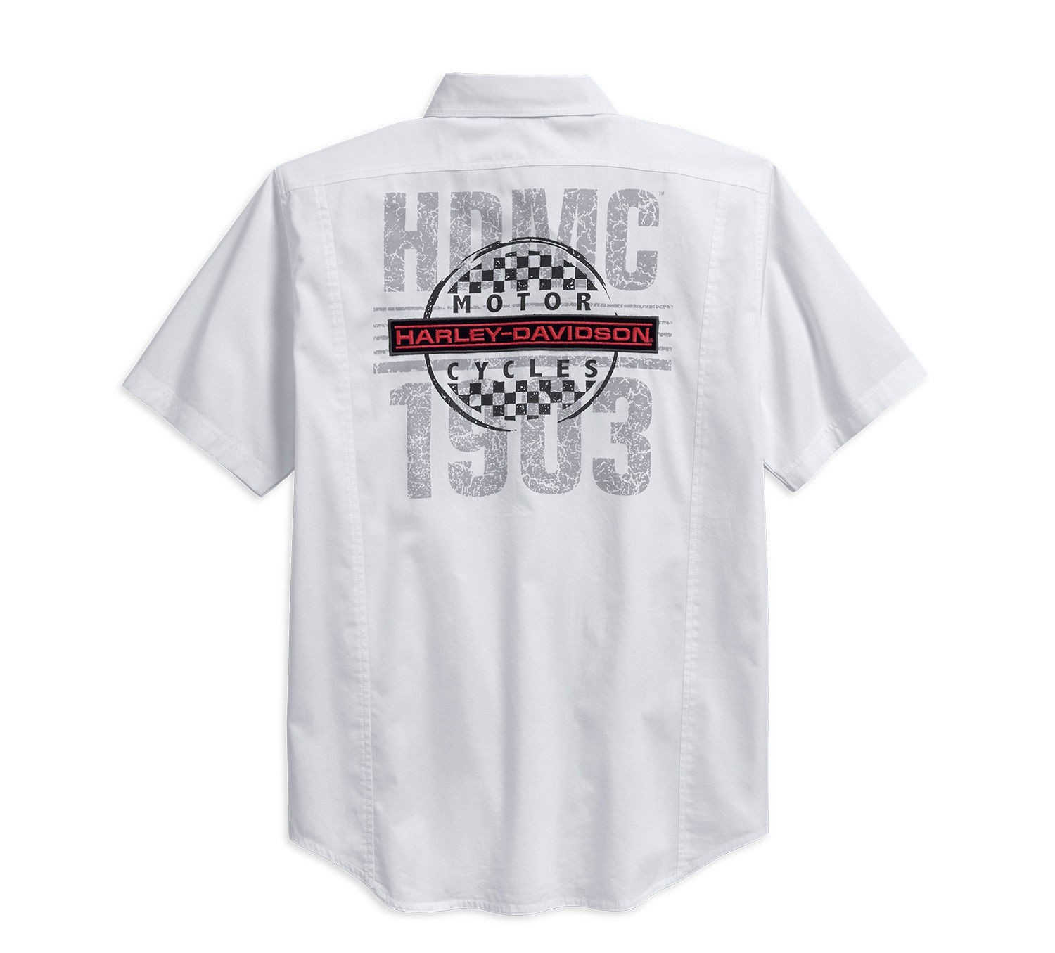 Harley-Davidson® Men’s Checkerboard Graphic Short Sleeve Shirt, LARGE 96194-18VM