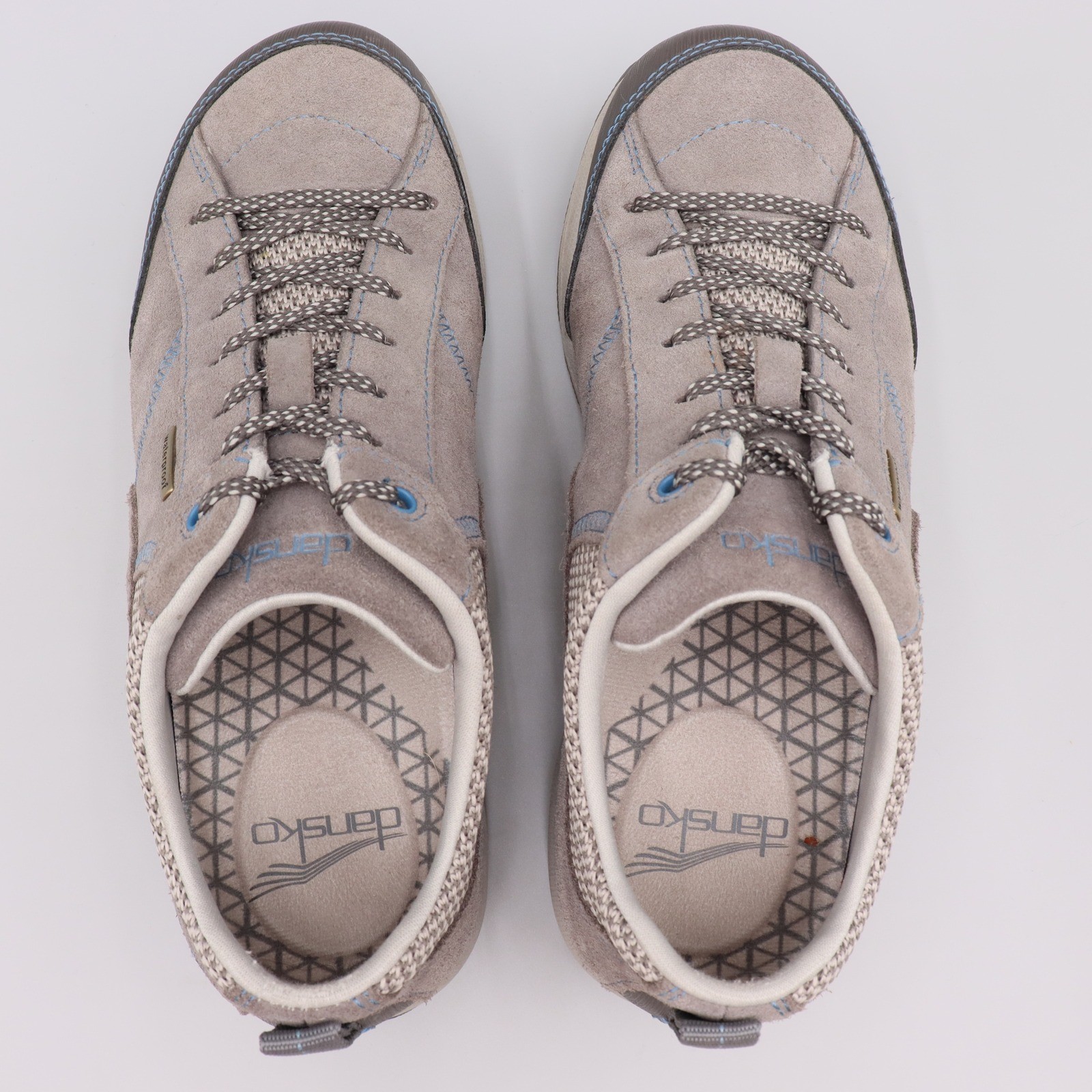 Dansko Paisley Waterproof Suede Walking Shoes Taupe Grey Women’s Size 5.5-6 US