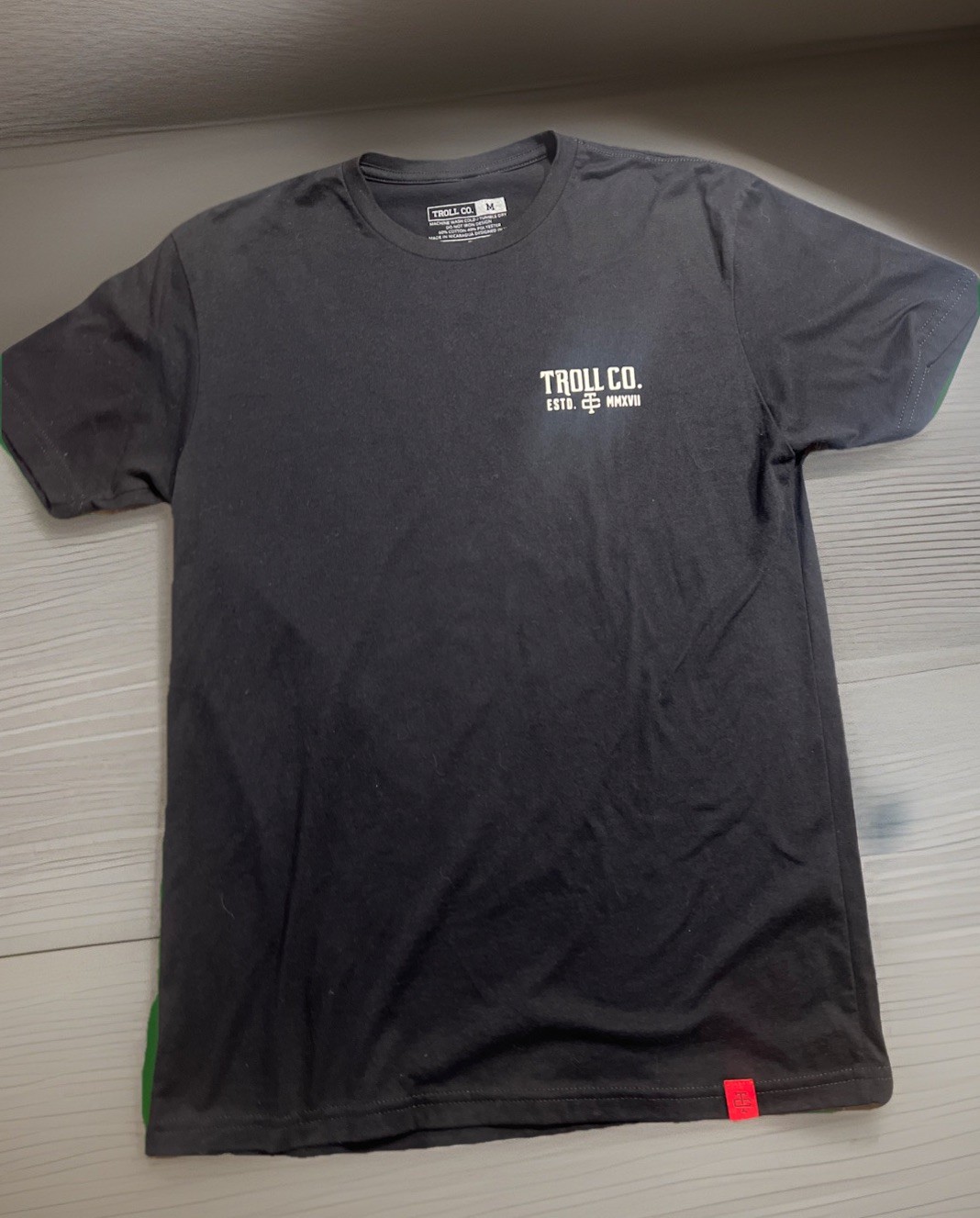 Troll Co T Shirt Mens M Black Logo Graphic Workwear Streetwear Casual