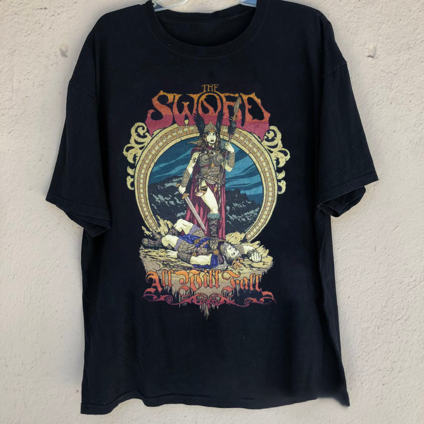 Trend THE SWORD Band Black Cotton All Size To 4XL Shirt Unisex BT425