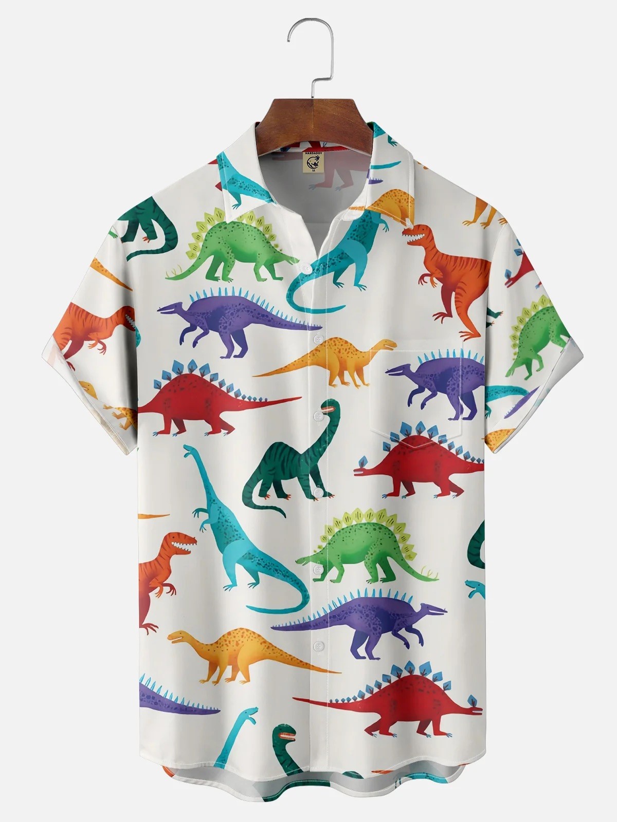 Dinosaur Chest Pocket Casual Shirt