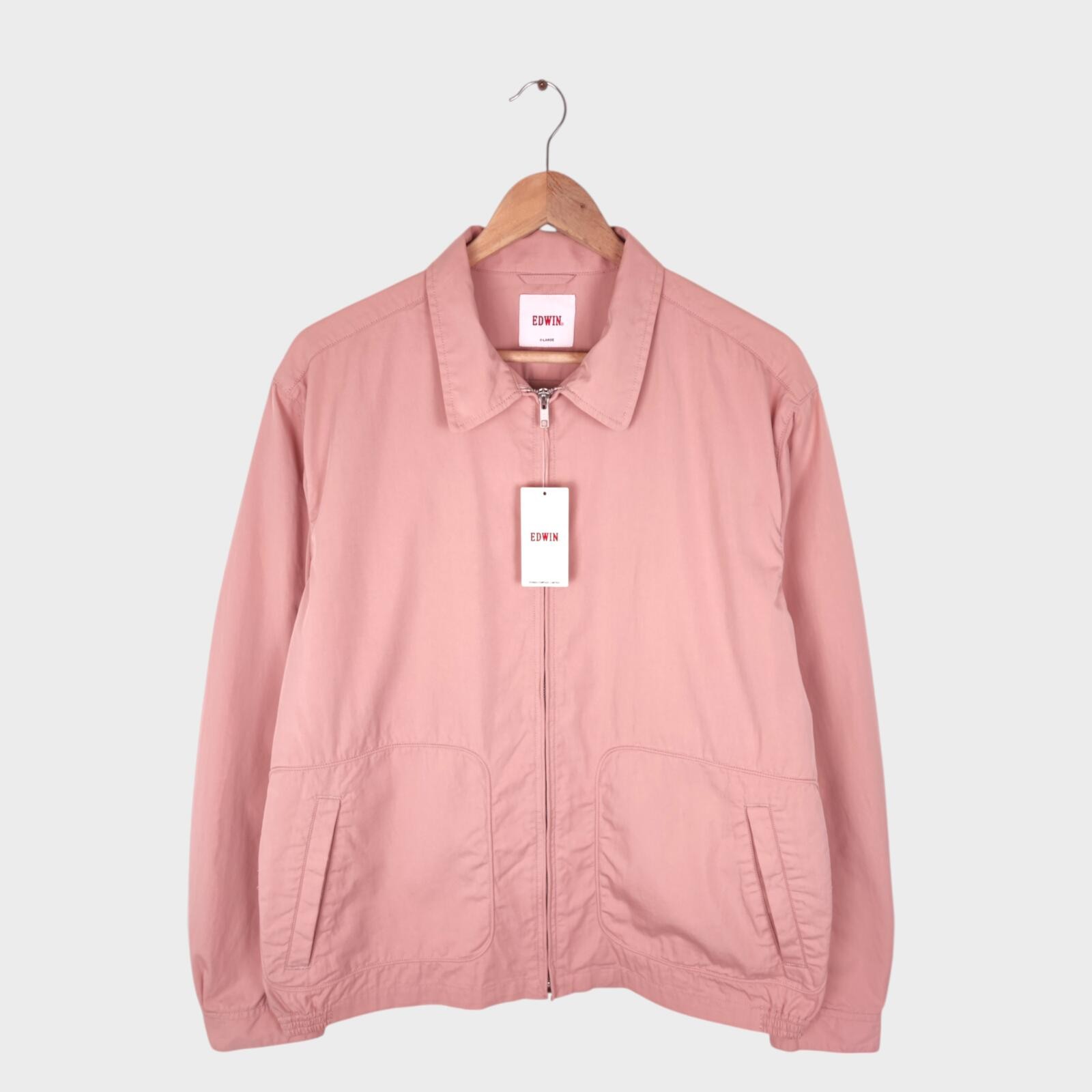 EDWIN Japan Men’s Light Pink Cotton/Nylon Blend Blouson Jacket – XL – Brand New