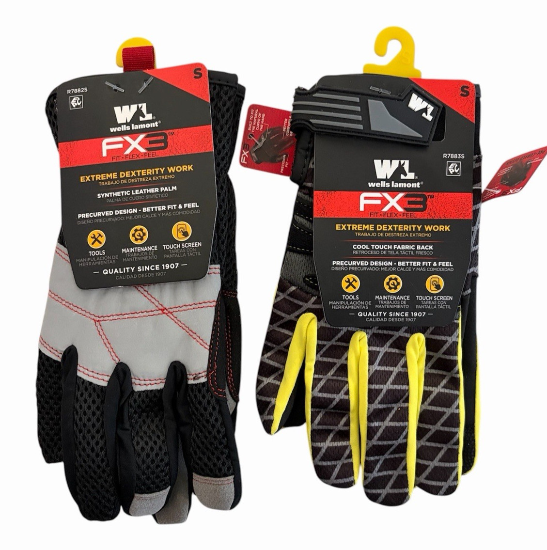Wells Lamont FX3 Extreme Dexterity Work Size -S LOT OF 2 SEE PICTURE !!!