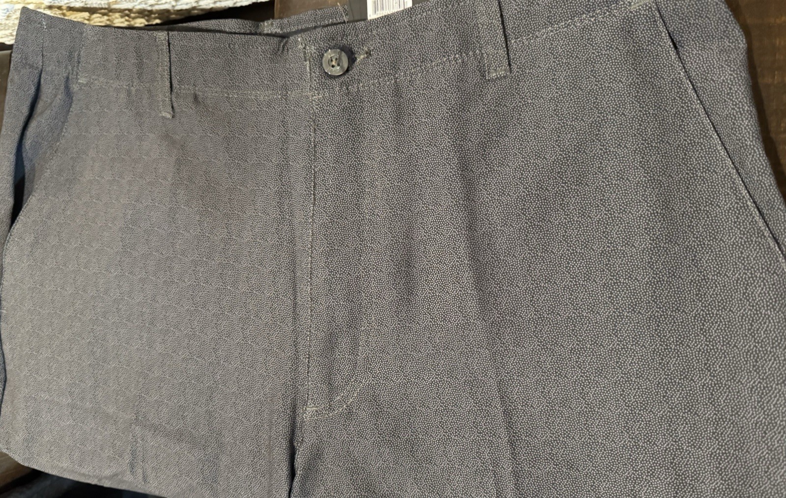 Pebble Beach Men’s Dry-Luxe Performance Comfort Waist Shorts (BLACK, 36W)