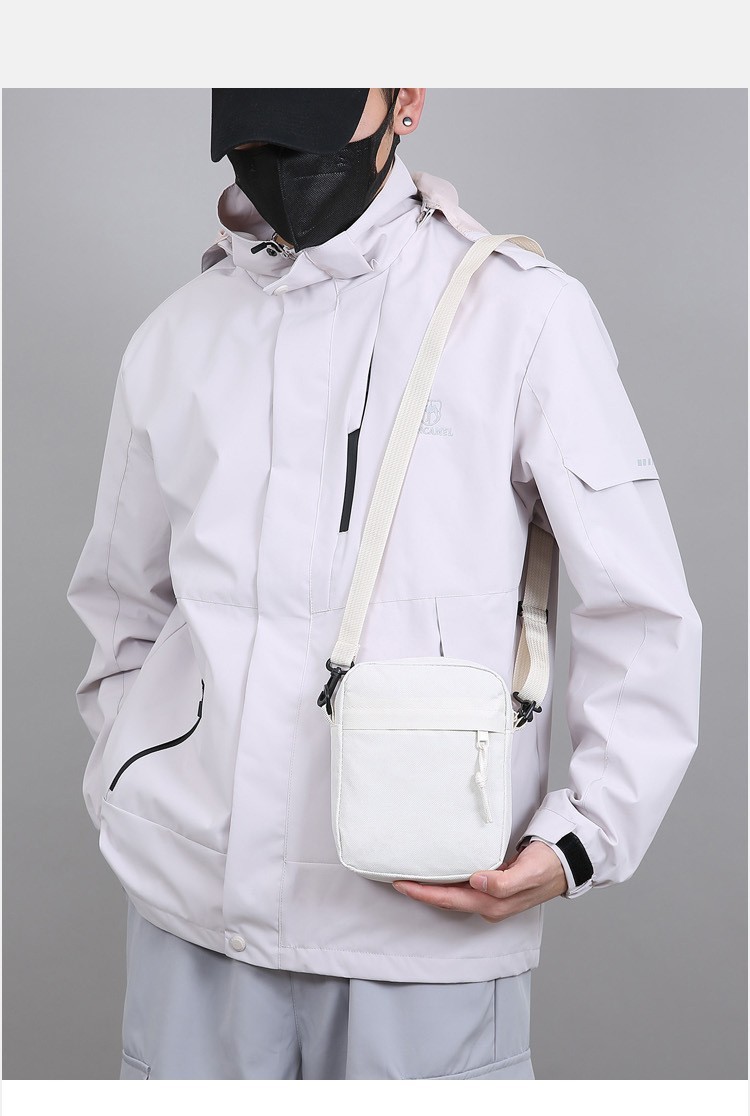 Men’s Canvas Crossbody Bag Mini Shoulder Messenger Bag Casual Travel Handbag