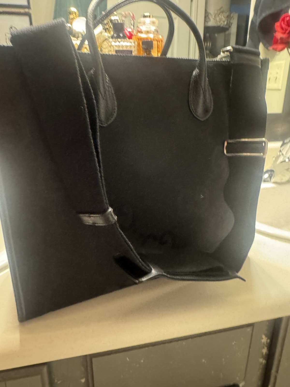 Authentic Gucci Jumbo GG Canvas & Leather Large Tote