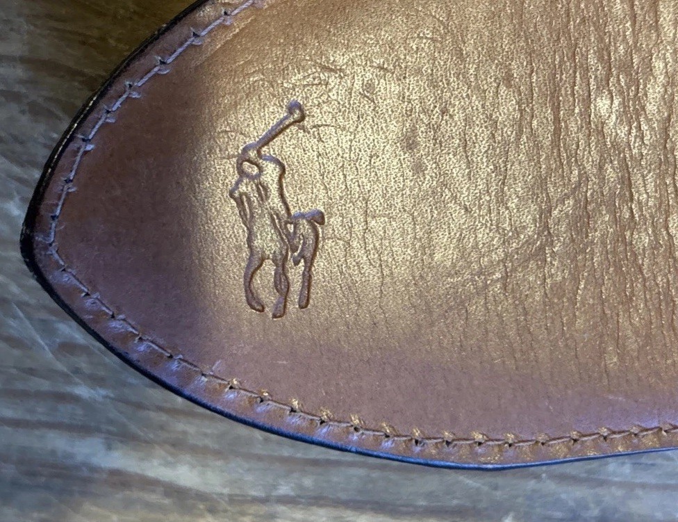 Vintage Ralph Lauren Collction 2.25” Wide American Alligator Belt 32” Italy