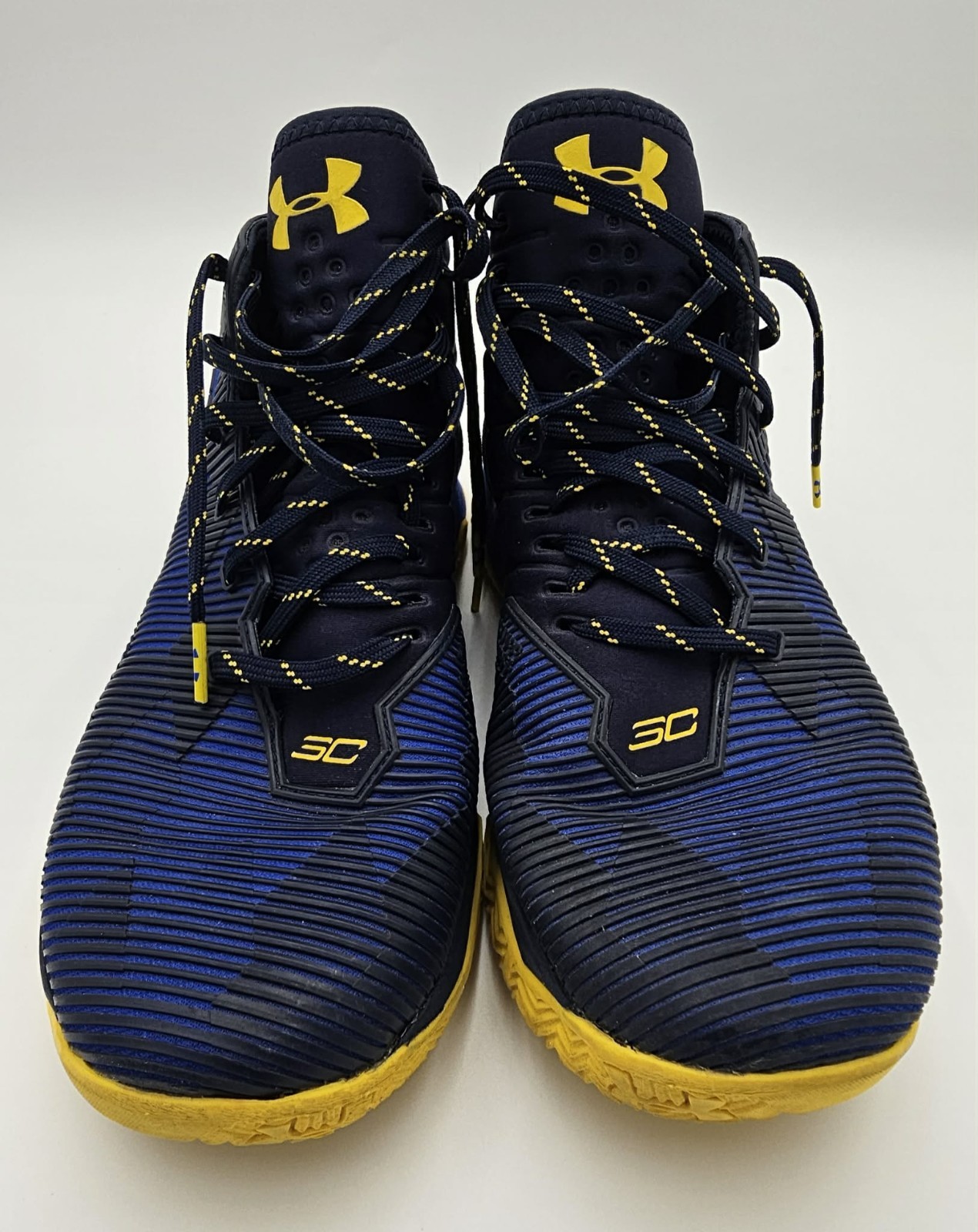 Under Armour Curry 2 Dub Nation Blue Yellow Basketball Shoes Men’s 9.5