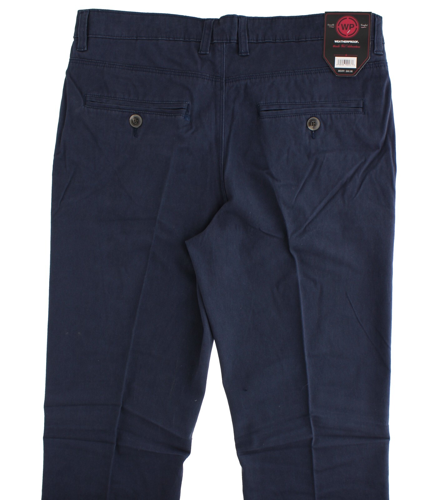 Weatherproof Men’s Pants Durable Comfort Flex 5-Pocket, Soft Twill Cotton Blend