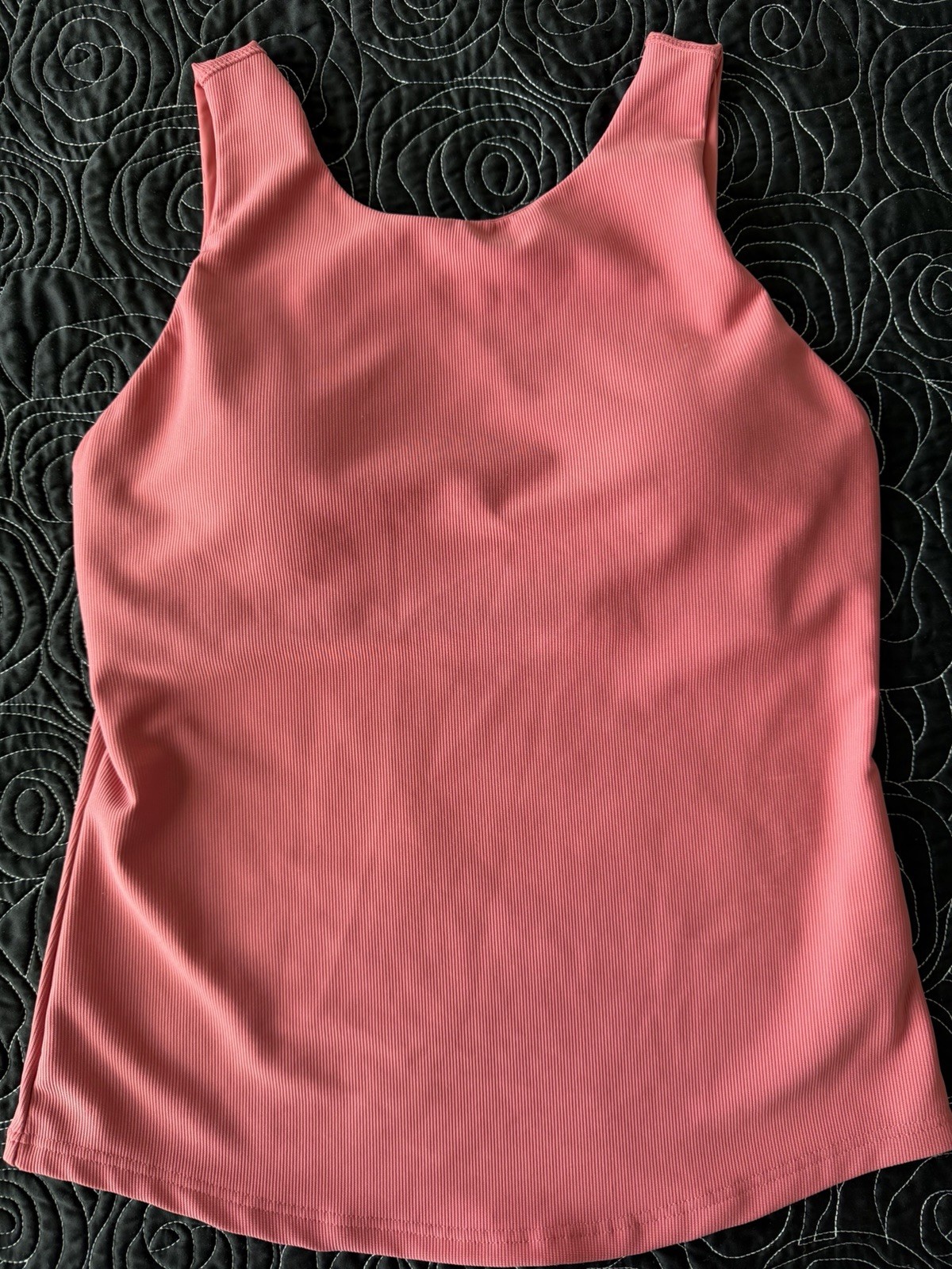 32 Degrees Cool Ribbed Tank Womens Medium Set Of 3 Built-in Bra Pink Black Grey