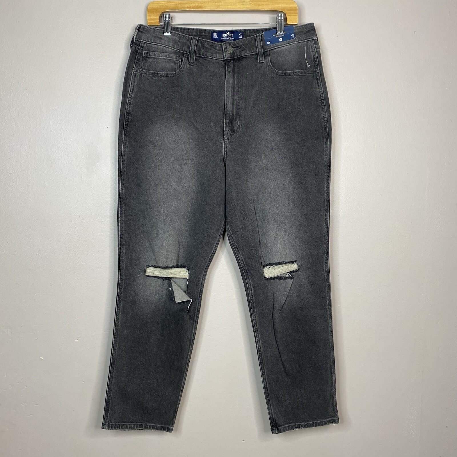 Hollister Mom Jeans Ultra High Rise Vintage Stretch Women’s Size 15R 32X27