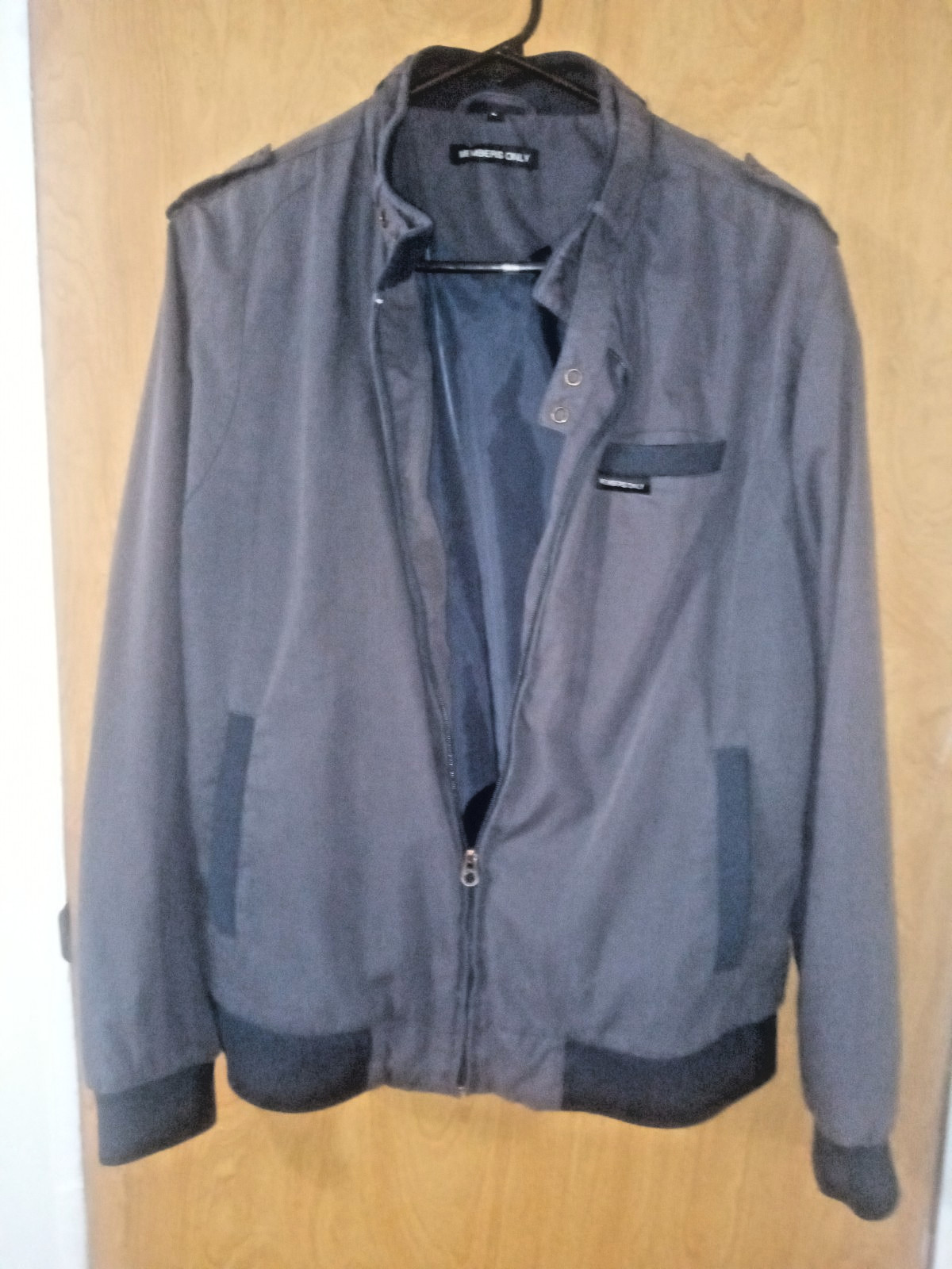 Vintage Members Only BLUE Zip Up Jacket Size L