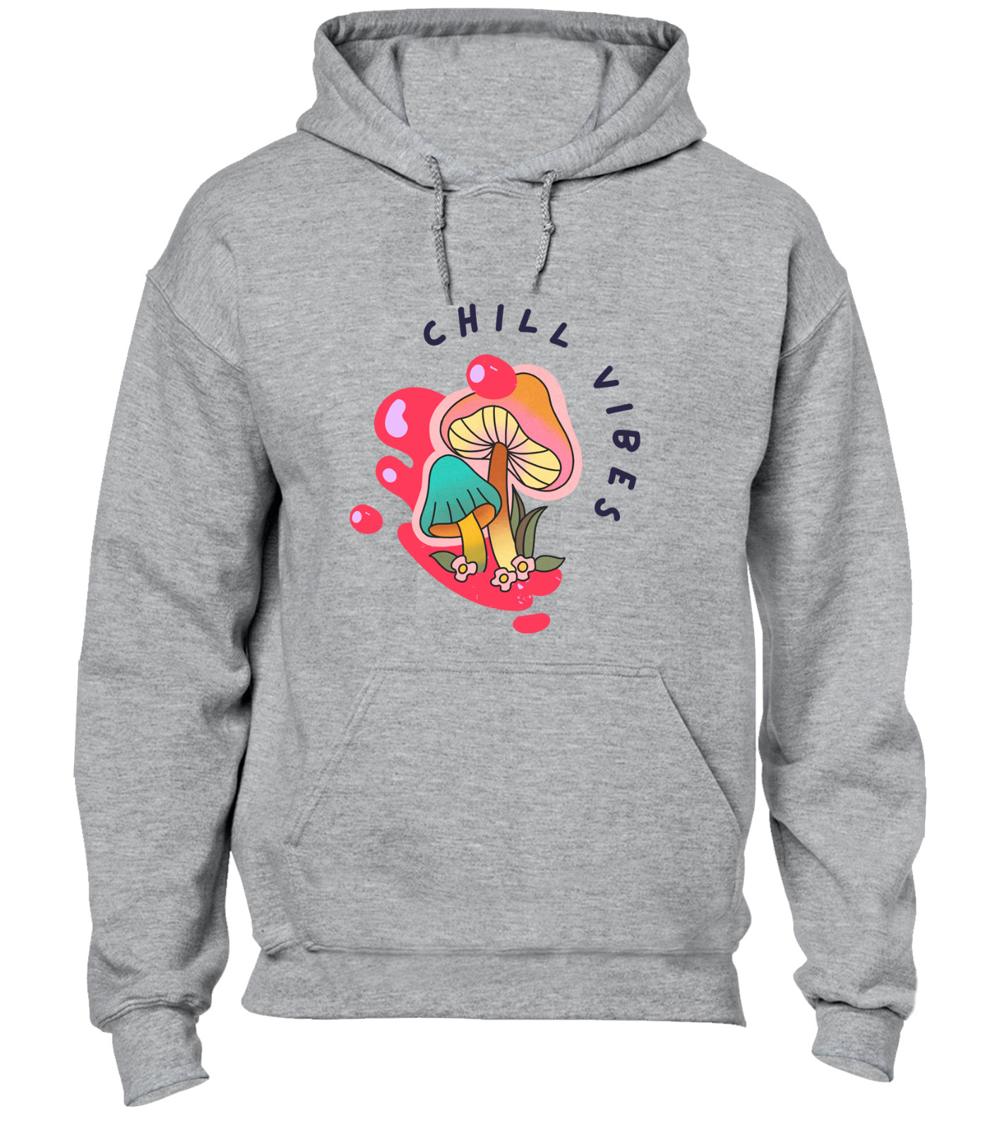CHILL VIBES HOODY HOODIE FUNNY SUMMER HOLIDAY CLOTHING CASUAL NICE TOP