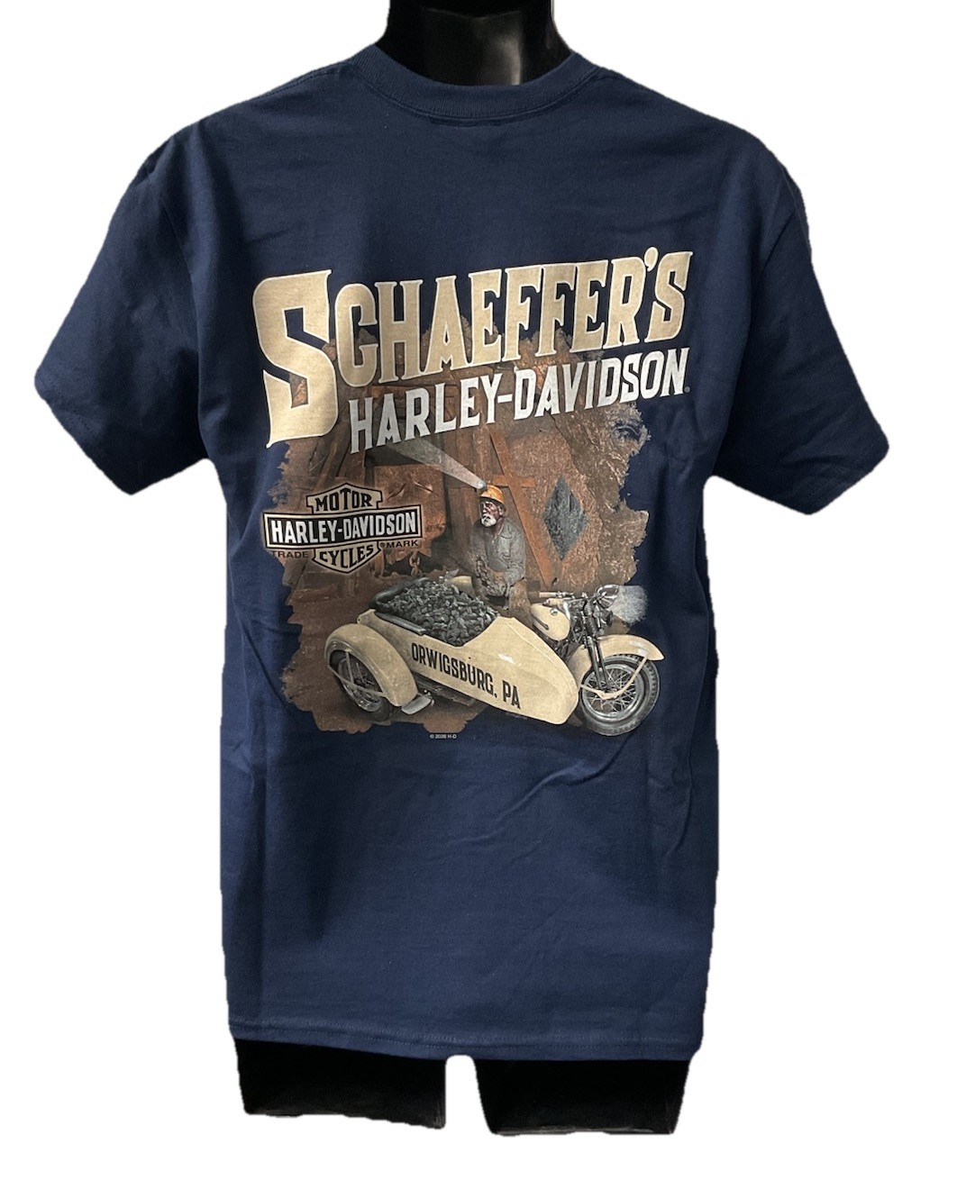 Harley Davidson Men’s Grind Short Sleeve T-Shirt Blue 402946180