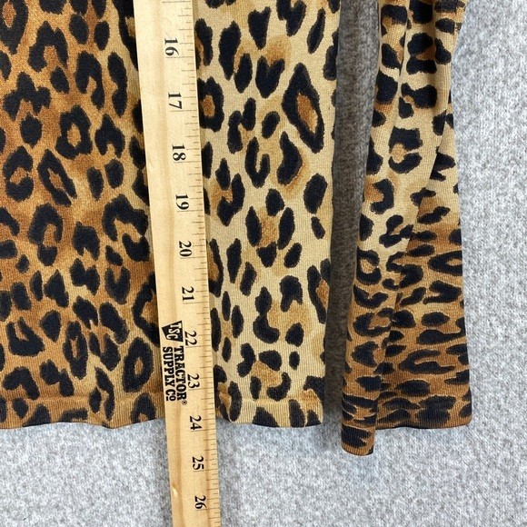 Jones New York leopard print sweater M classic Animalia print neutral basics