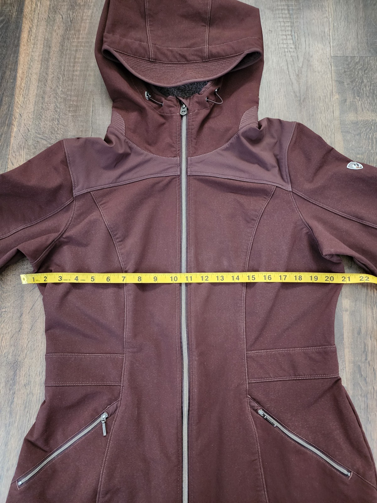 KÜHL Klash Trench Softshell Jacket Hooded Ganache Brown Large