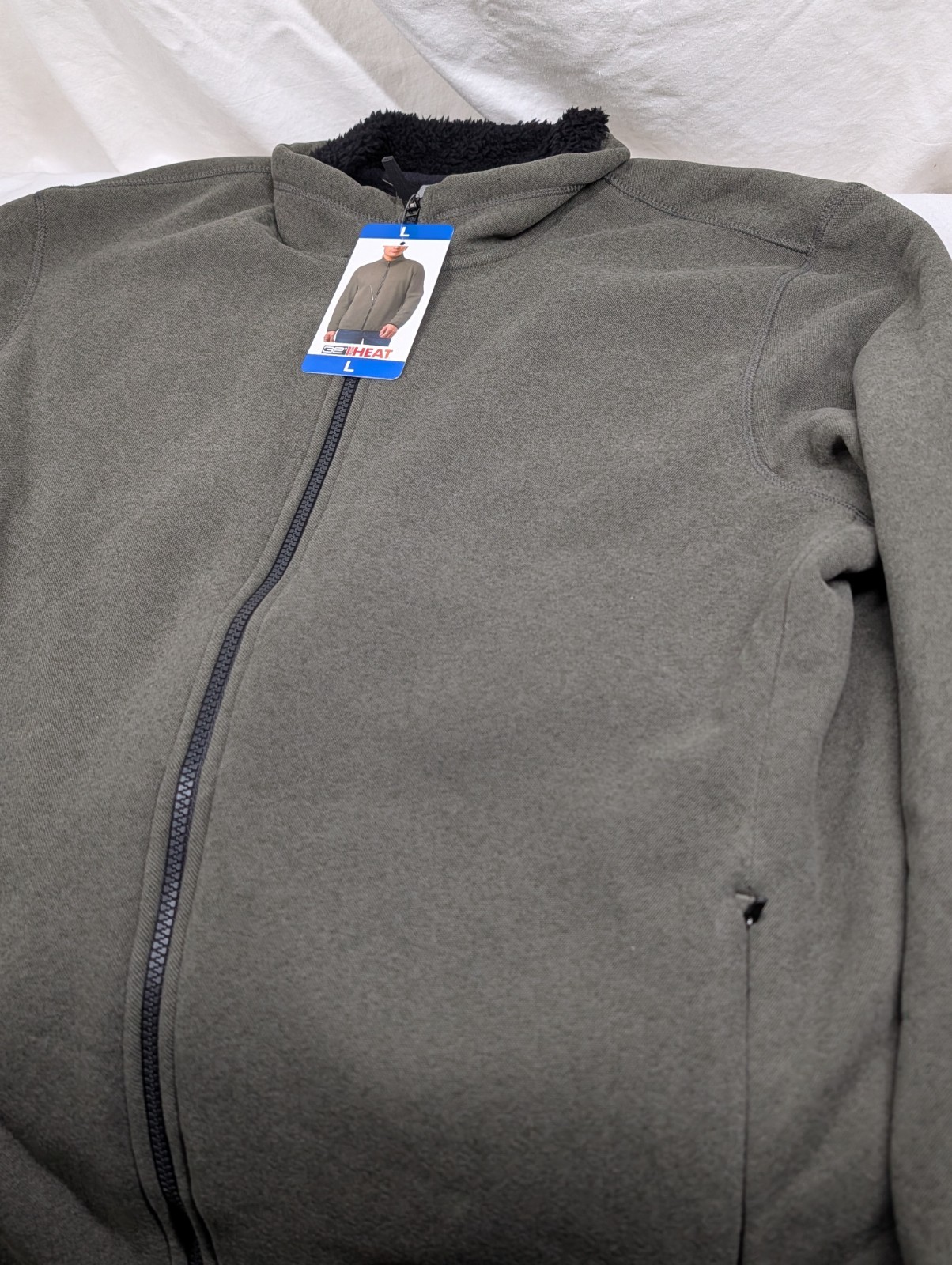 Men’s 32 Degrees Full Zip Lined Jacket Green Size Large (L)