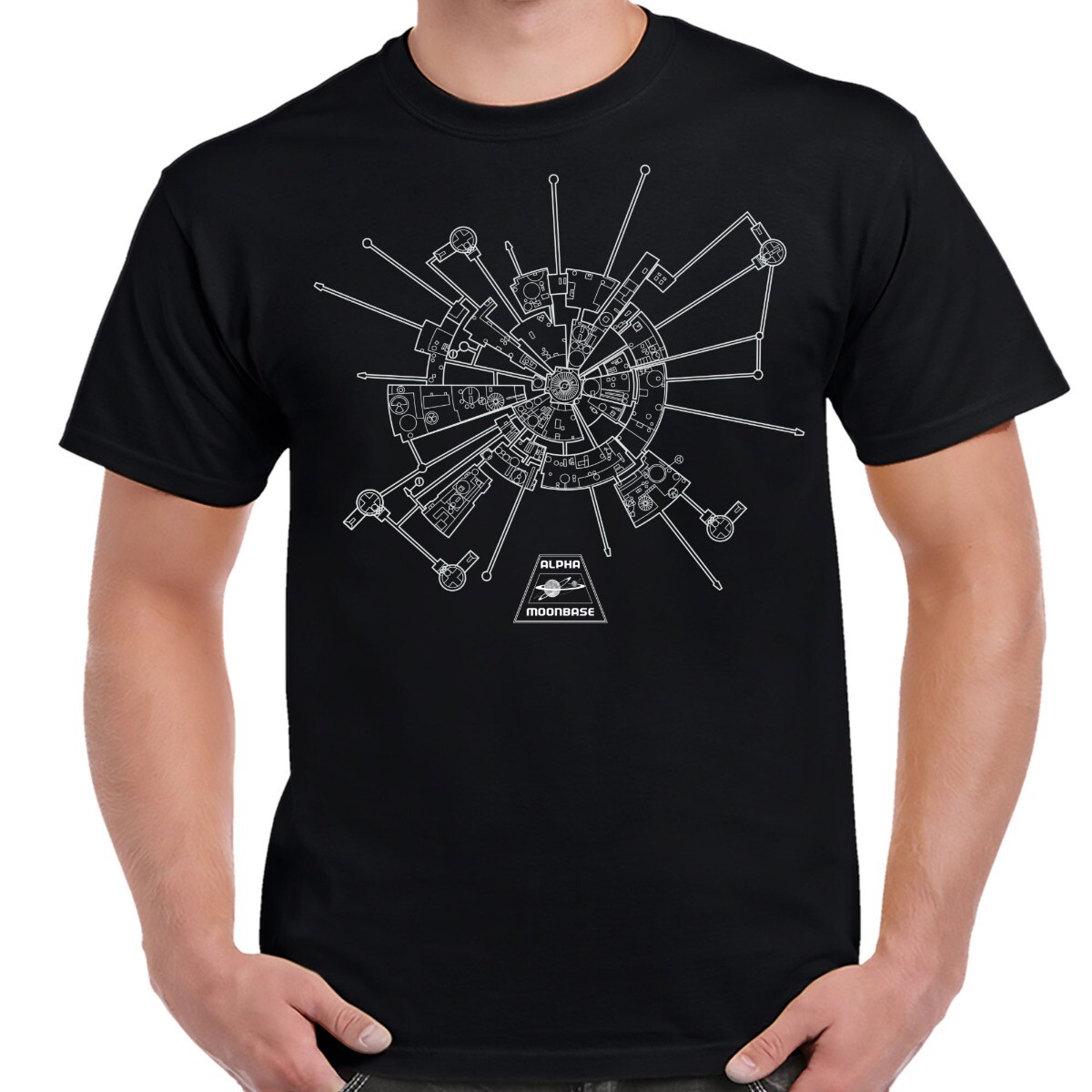 Space 1999 Moonbase Alpha Adult T-Shirt