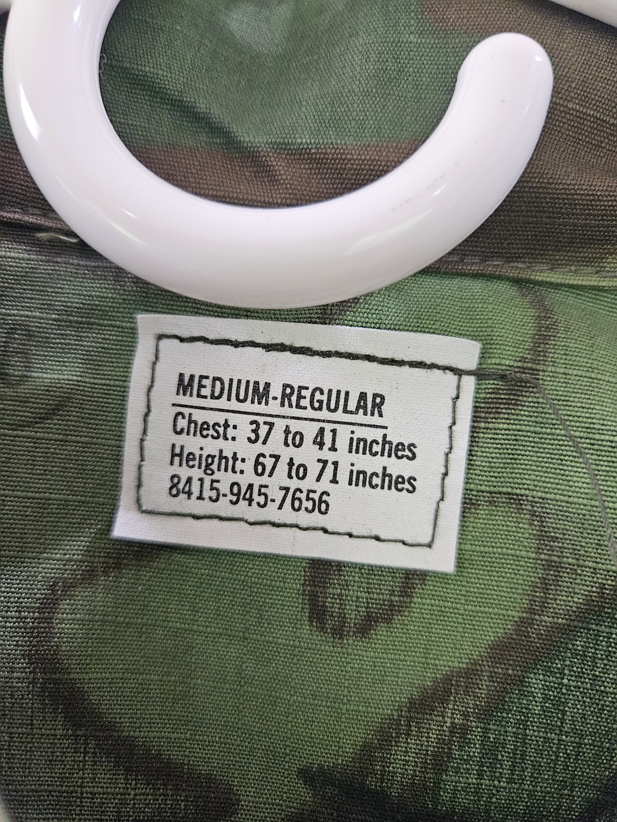 Vtg Vietnam Era ERDL Jungle Jacket Fatigue Poplin Med-Reg/ Mint-New Old Stock