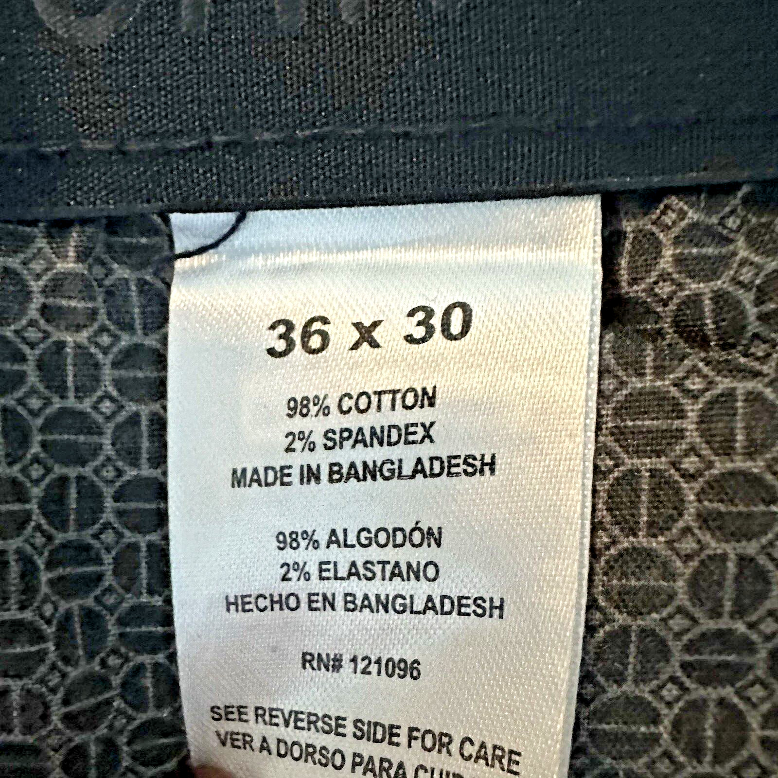 Copper & Oak NWT Men’s 36×30 Fenwick Flex-Comfort 5-Pocket Pants Black NWT $65