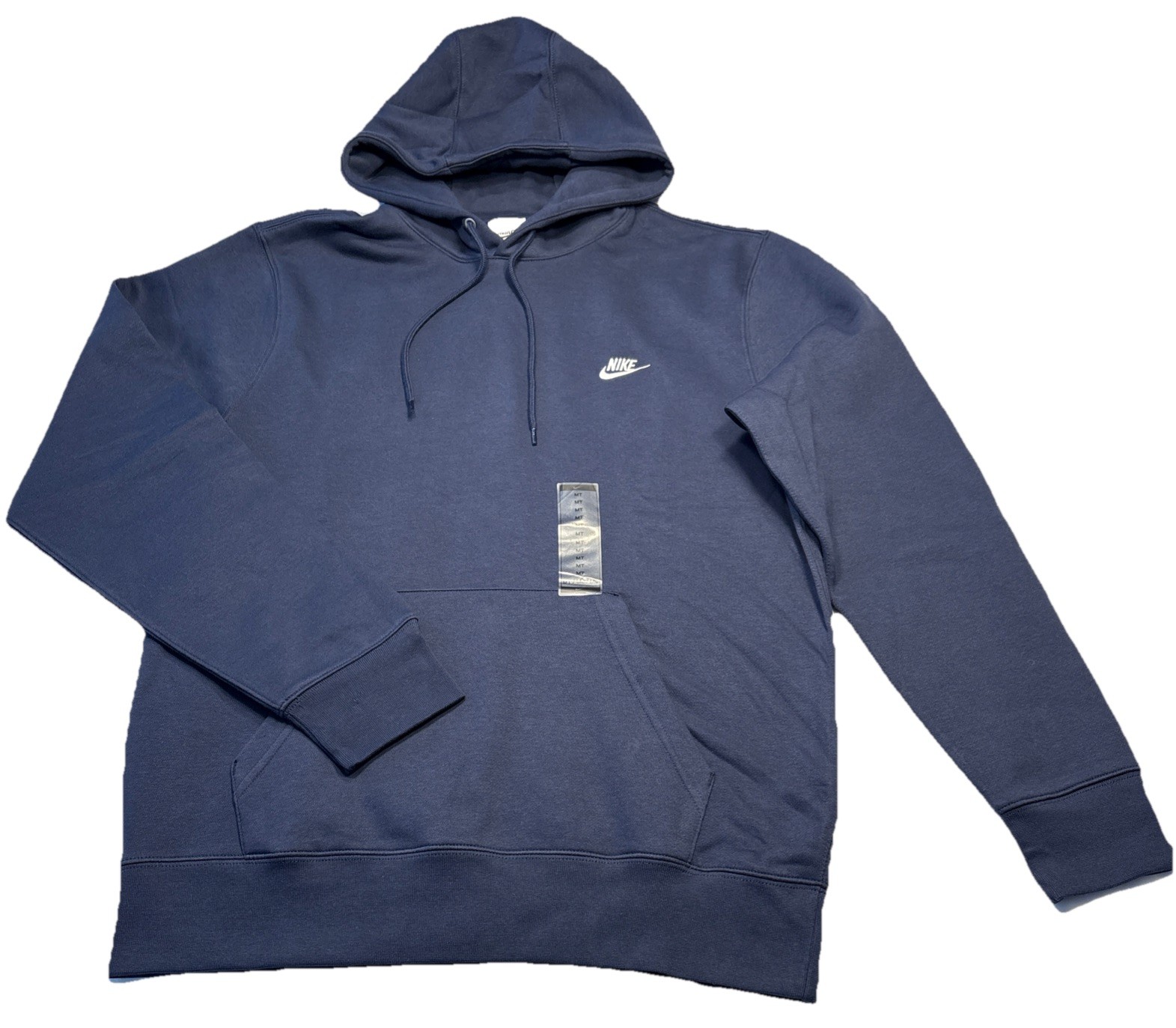 Nike Sportswear Club Men’s Navy Blue Hoodie Fleece Sz Medium Tall FN3859-451 $65
