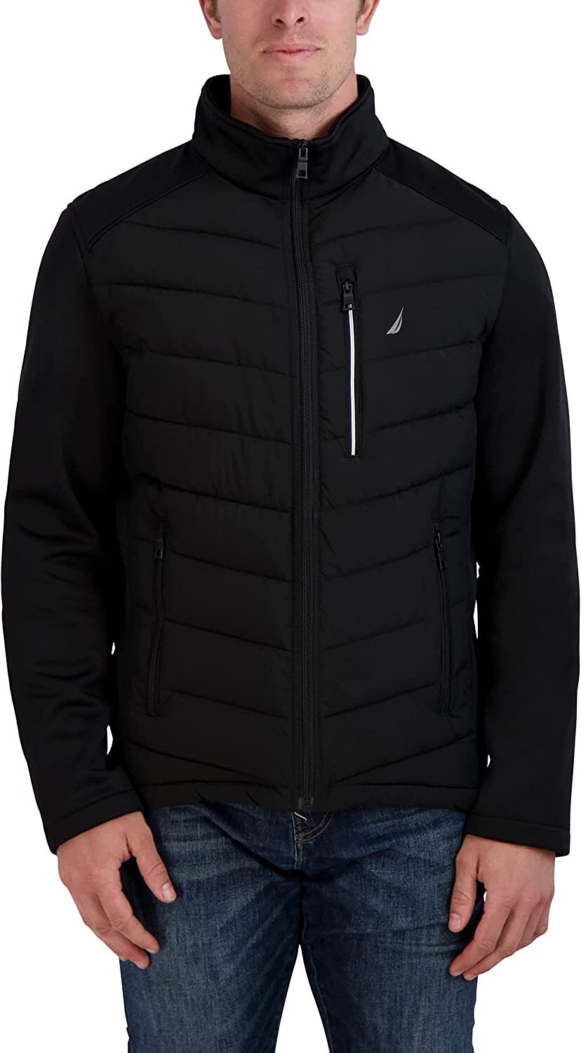 Nautica Men’s Mixed Media Jacket