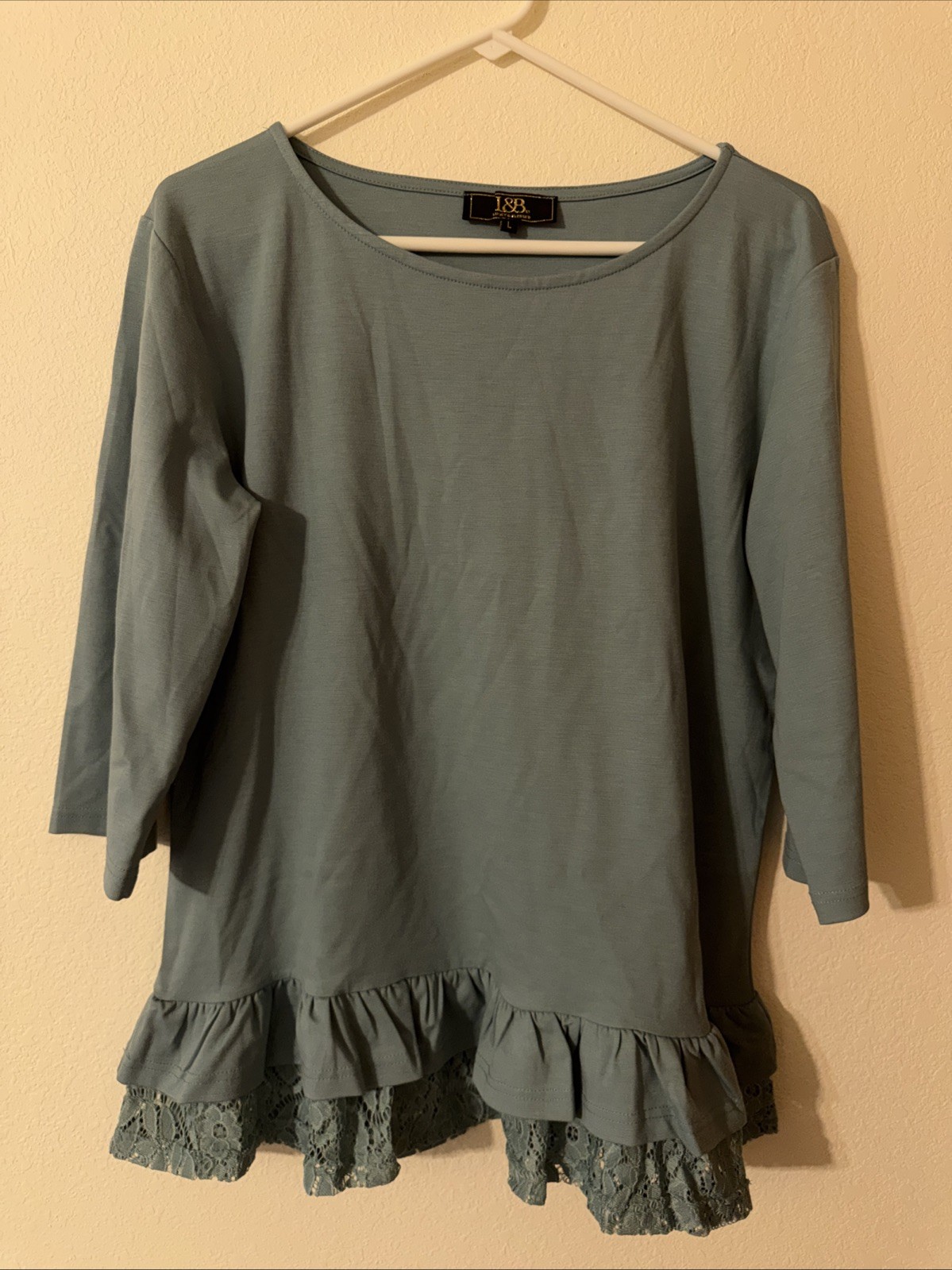 Lucky & Blessed New 3/4 Sleeve Top