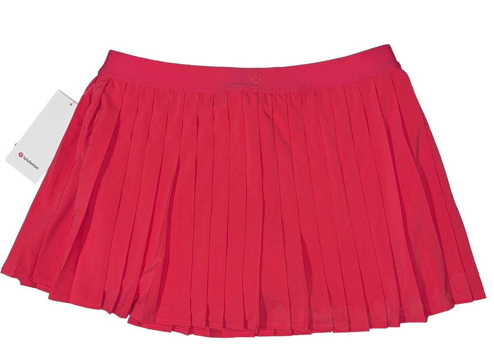NWT💖LULULEMON💖SIZE 14💖PLEATED HIGH RISE TENNIS SKIRT💖GLAZED PINK💝3” LENGTH