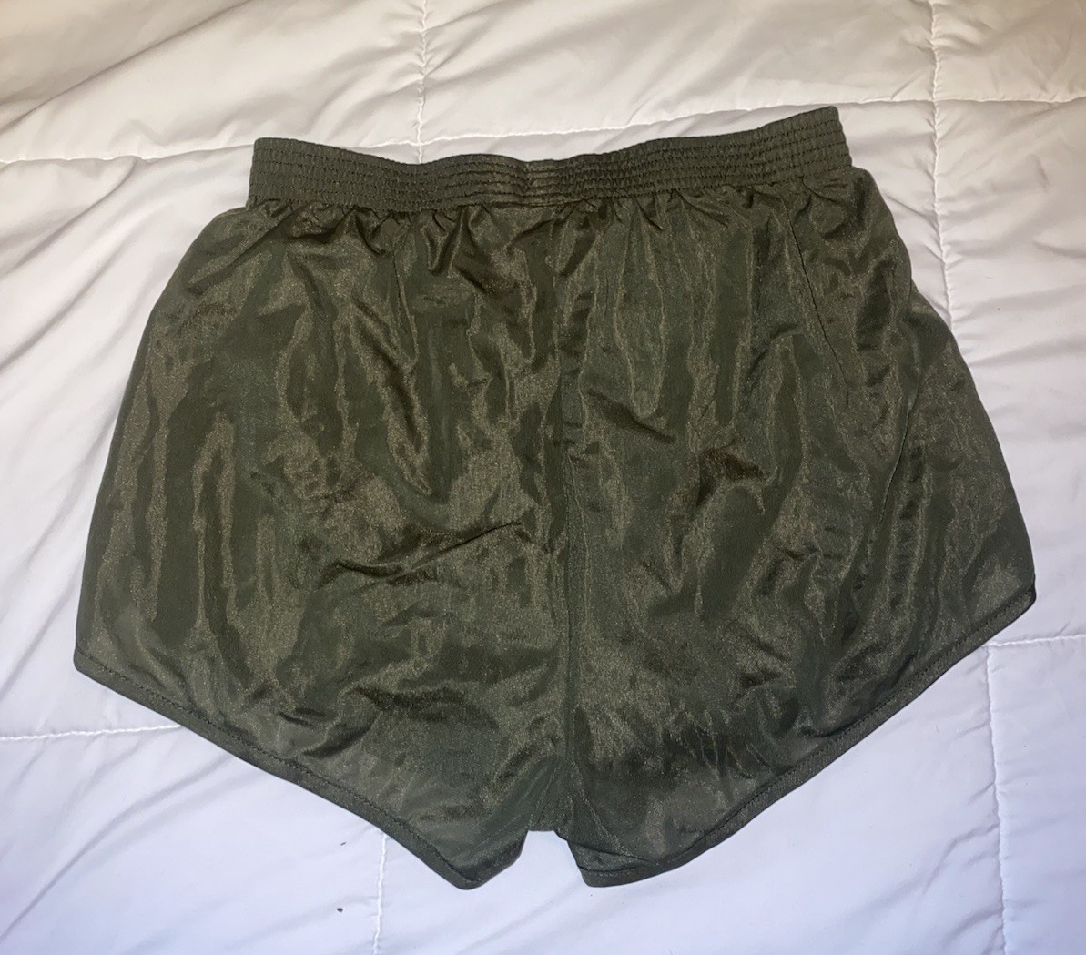 Military PT Shorts Size L Made In USA Tricot 100% Nylon Elastic Waist 137 New