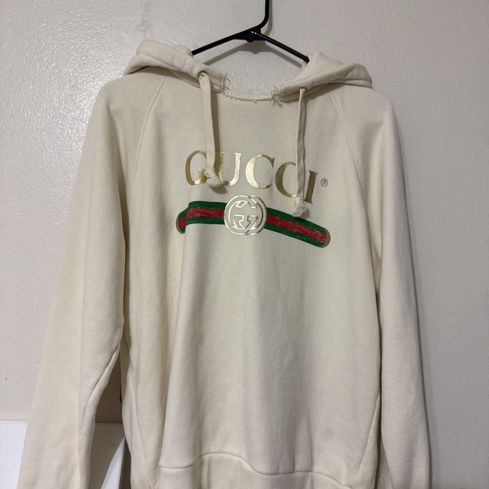 Gucci ‘Blind For Love’ Embroidered Hoodie (retail $1900) Oversized Fit