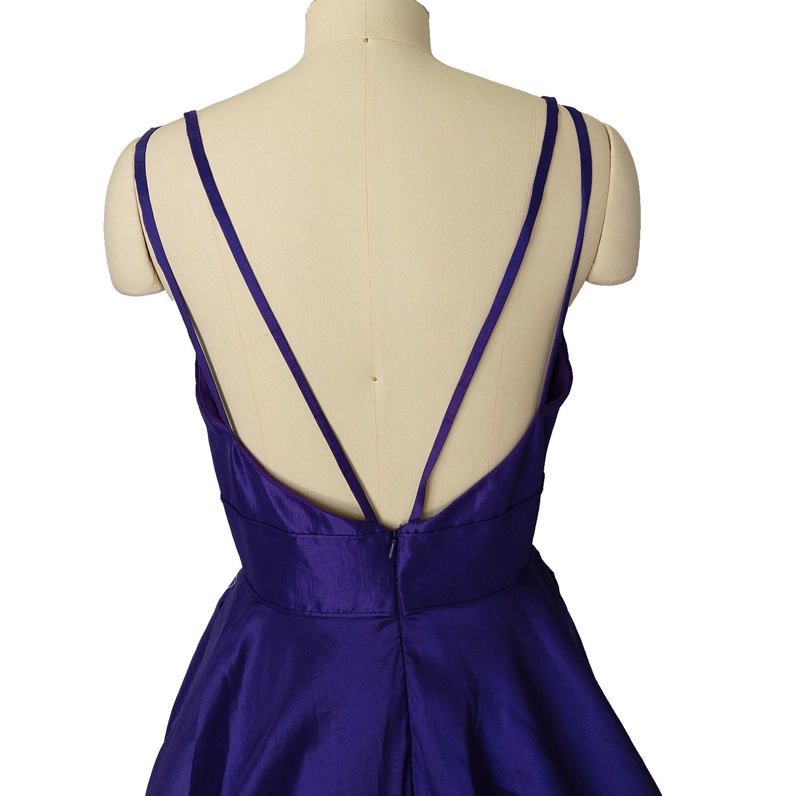 Mac Duggal Purple Formal Dress Size 6 NWT Prom 67100L Empire Ball Gown Maxi Long