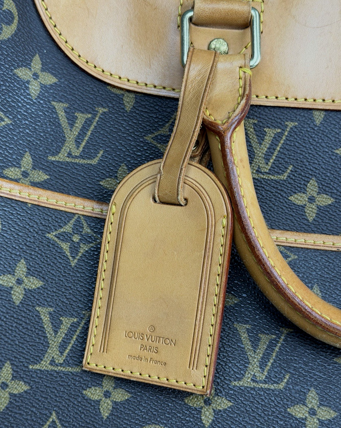 Louis Vuitton Alize 24 Heures Bag In Brown Monogram Coated Canvas Vintage 1998 S