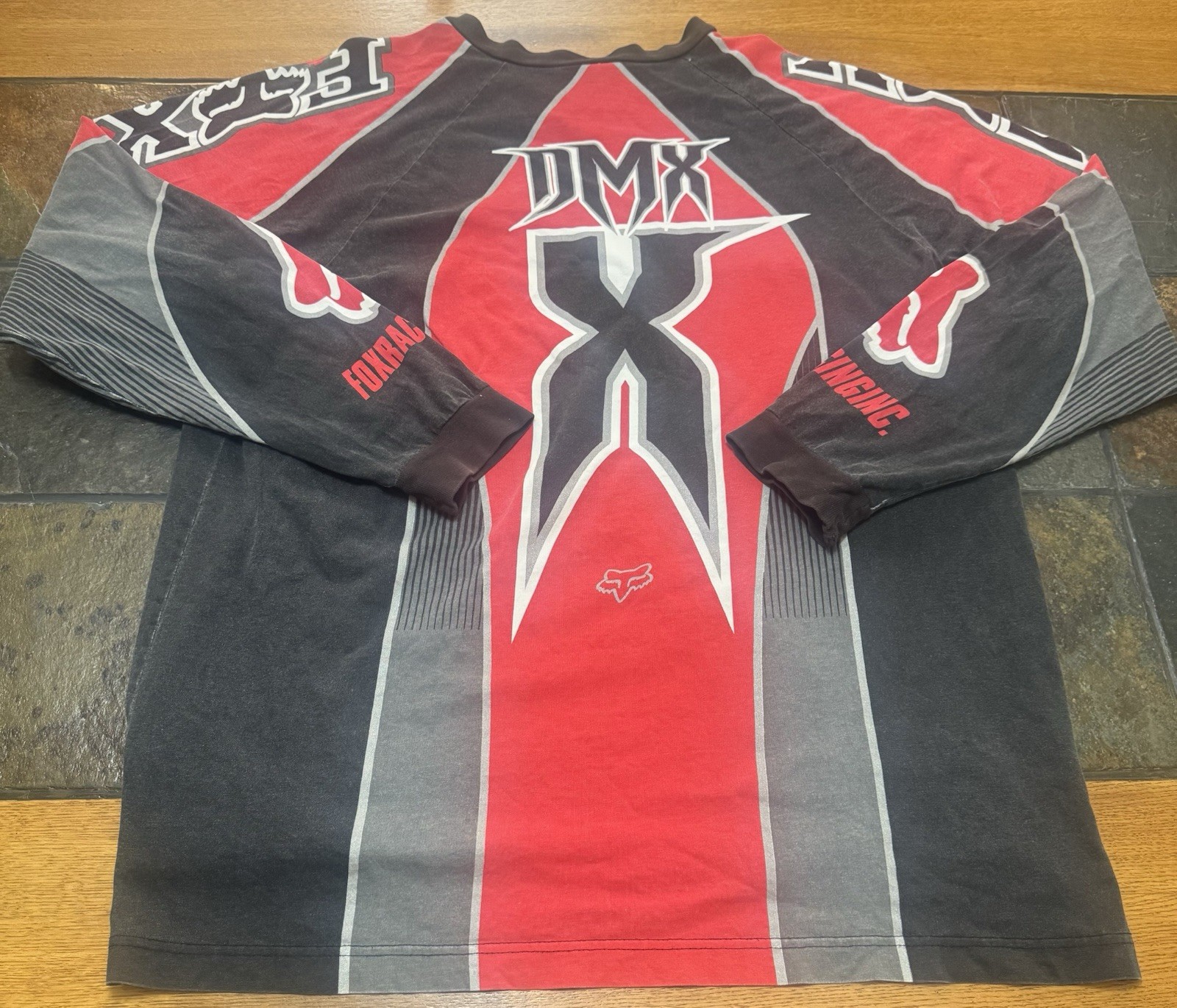 Vintage 90s Y2K Fox Racing DMX Jersey Motorcycle XL Ruff Ryders Rap T