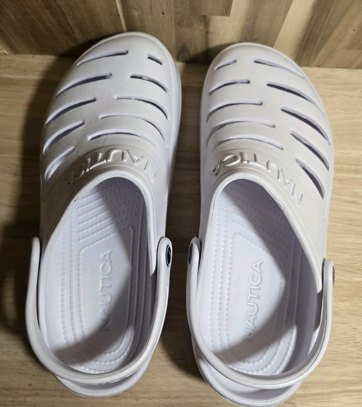 Nautica River Edge Eva White Clog/Slides Shoes Women’s 10 Unisex Men’s 8 FreeS&H