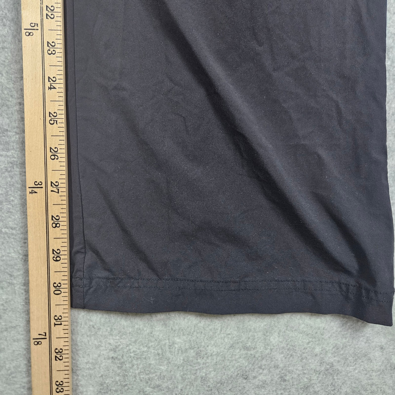 Paskho Travel Pants Womens Size M Black Wide Leg Stretch Drawstring Eco Fabric