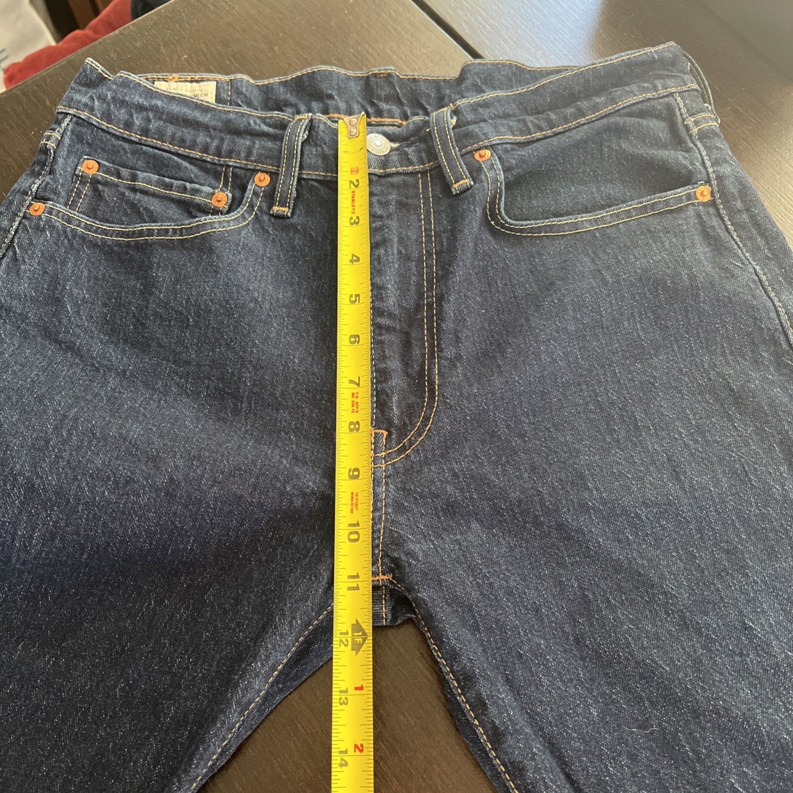 LEVI’S 502 Taper Premium Big E Selvedge Jeans Blue Denim Men’s 34×32 EUC