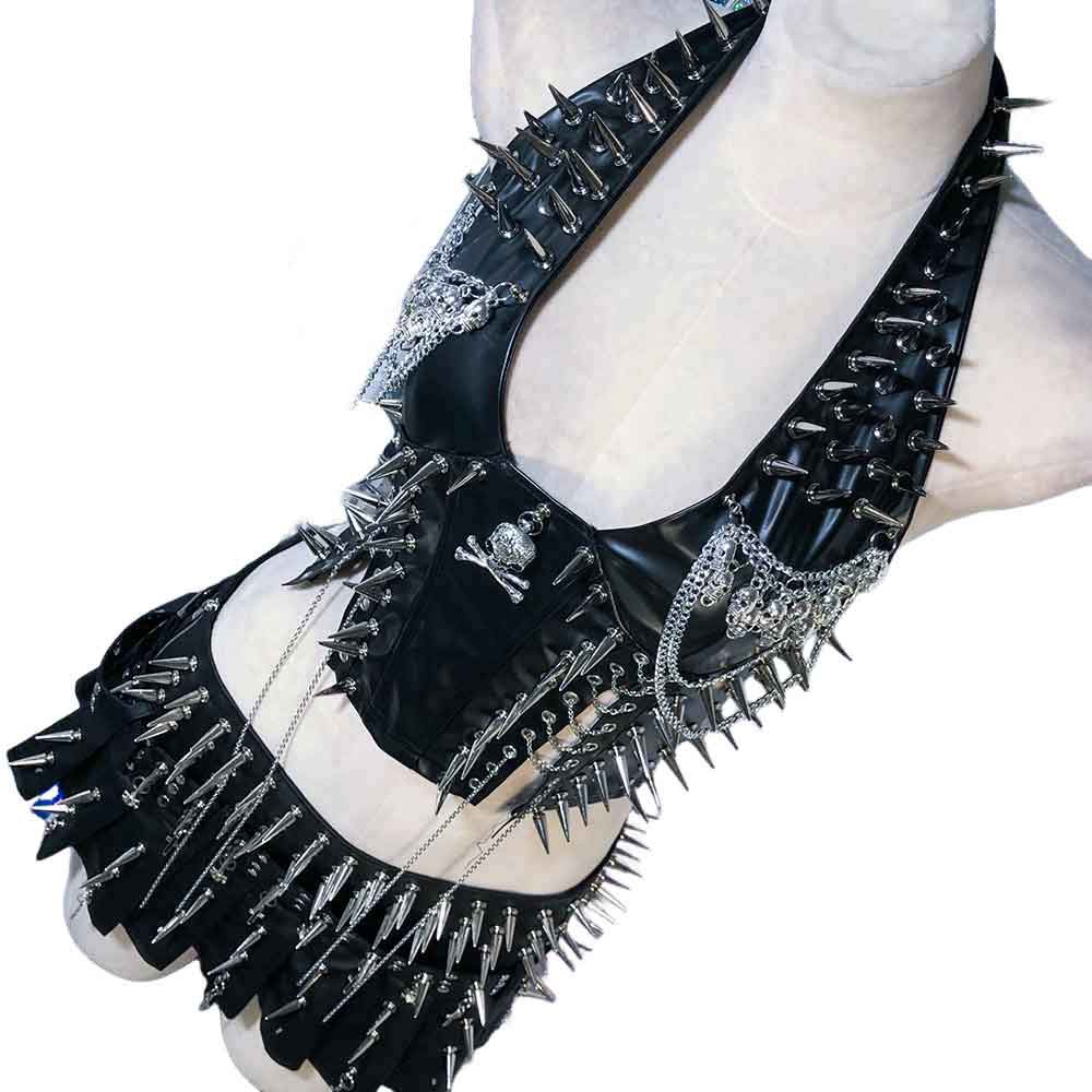 Goth Tops Emo Clothing Grunge Y2K Gothic Tank Punk Rock Clothes Spiked