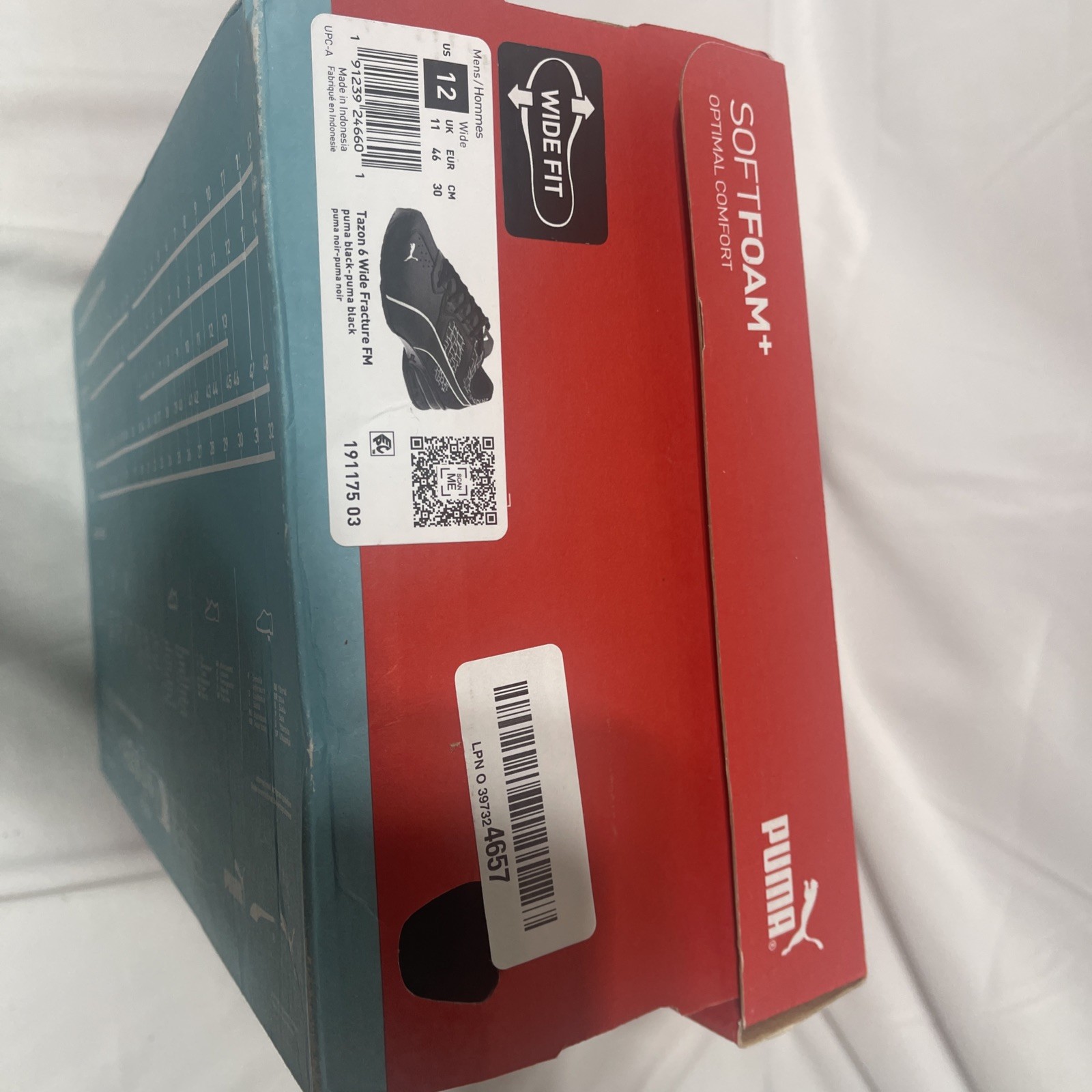 Size 12 – Puma Tazon 6 Fracture FM Black