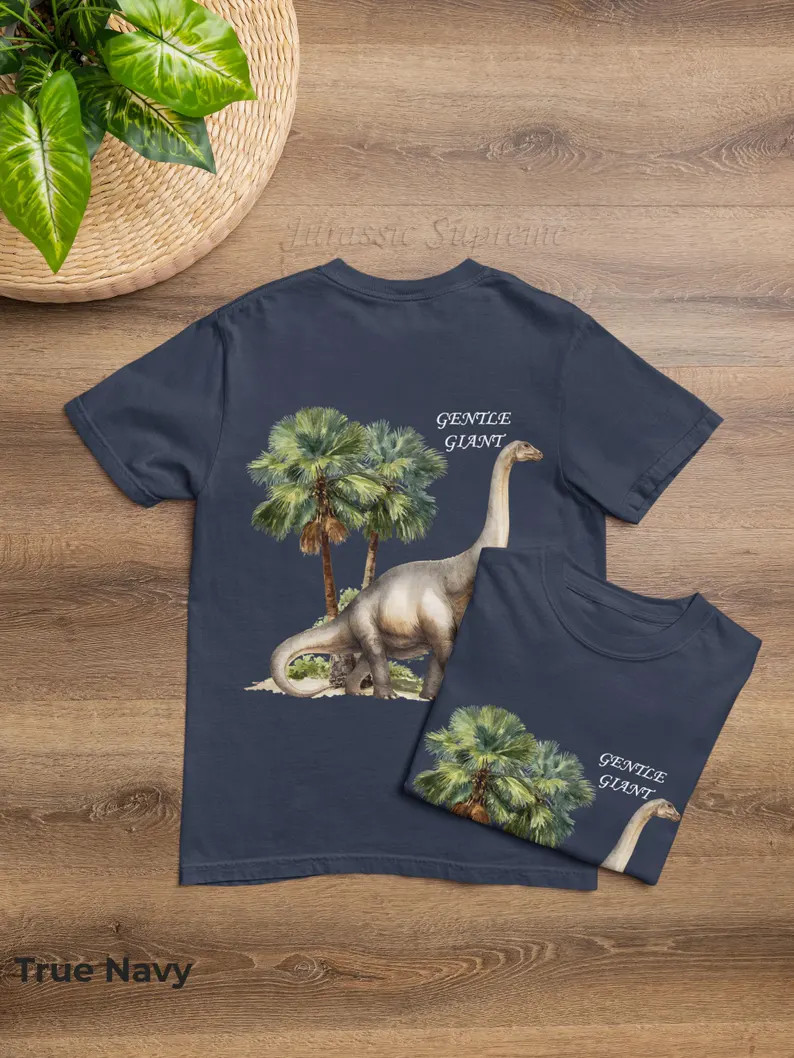 Brachiosaurus Gentle Giant Comfort Tee Dinosaur Shirt Men Women