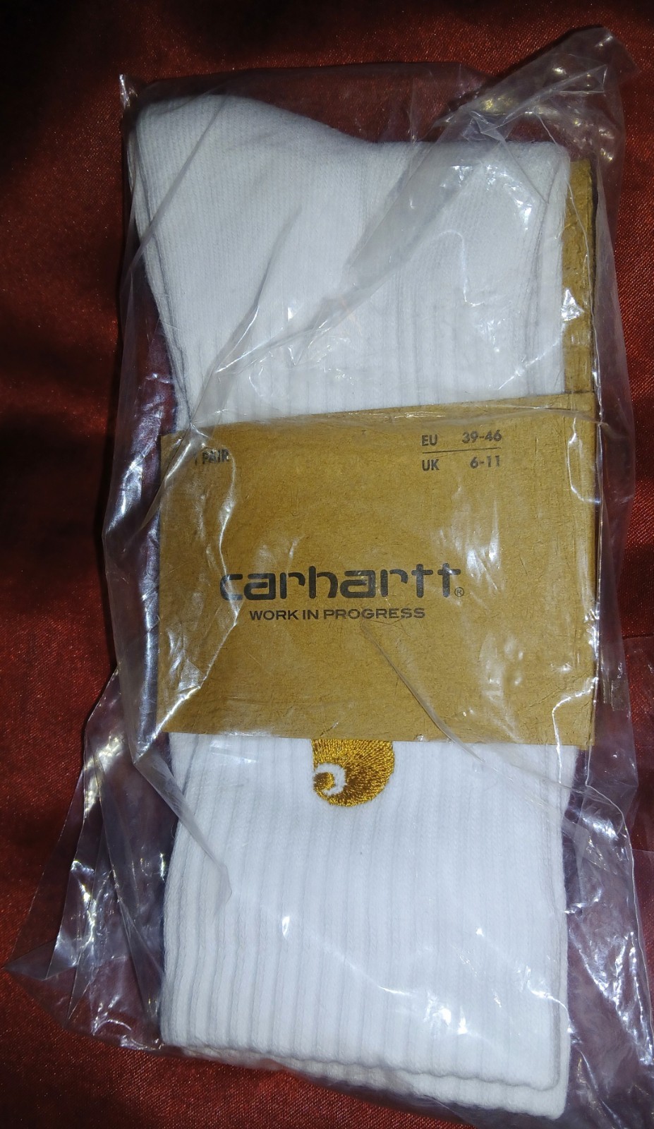Carhartt Socks Lot Crew Solid Logo EU 39-46 UK 6-11 US 7.5-12