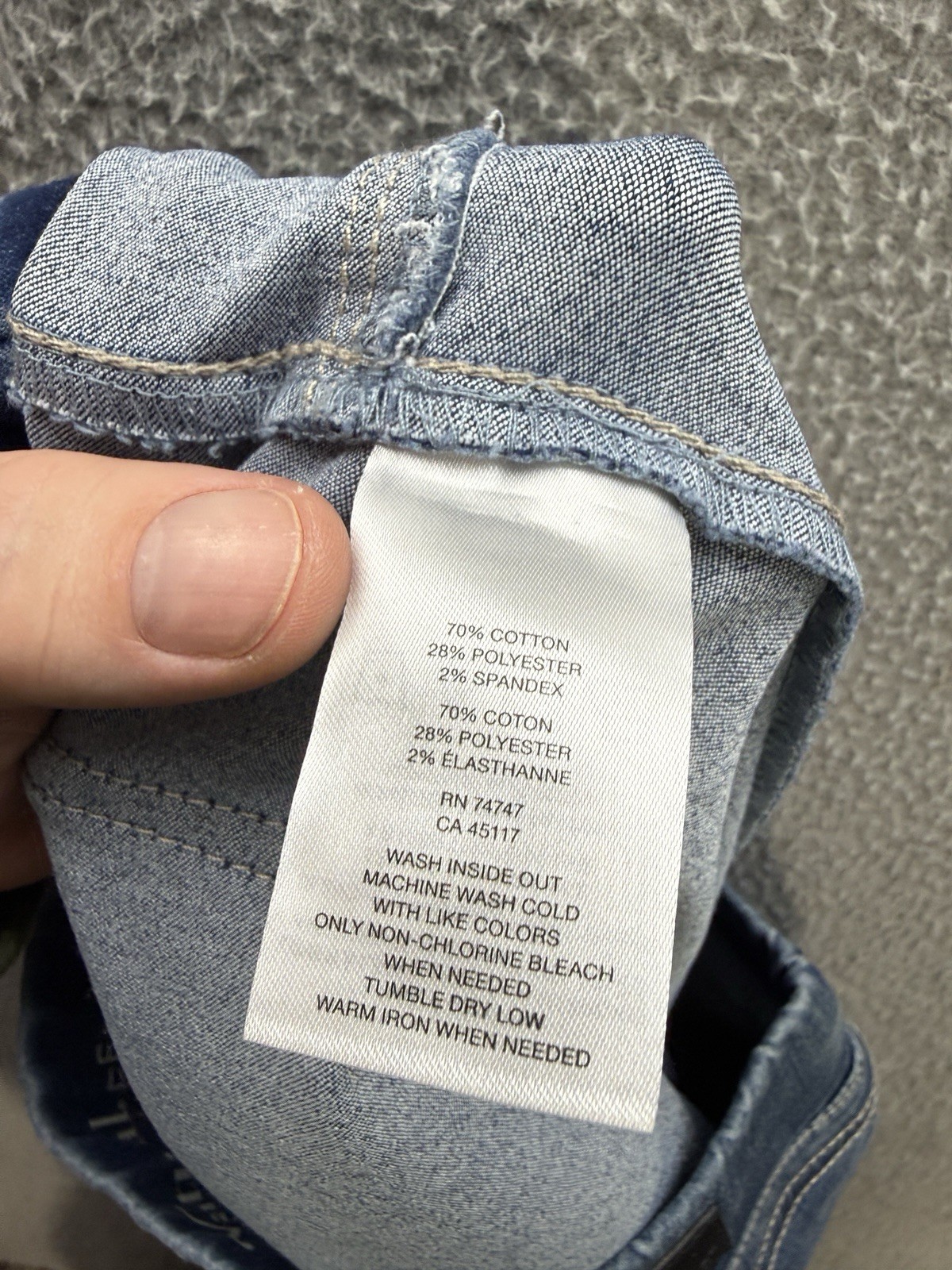 Natural Reflections Jeans Womens Large Blue Skinny Vital Stretch Technology