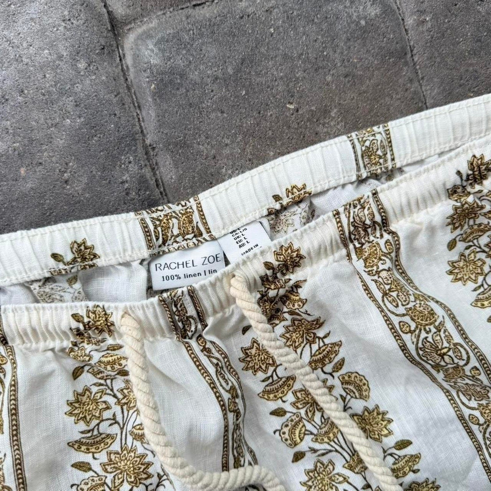 Pure Linen Wide Leg Pants