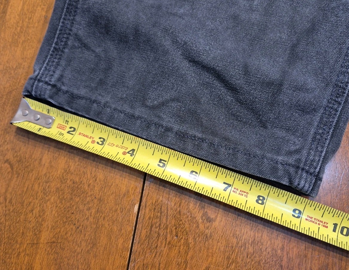Carhartt B01 BLK Vintage Double Knee Pants Union Made In USA Black Duck 36×30
