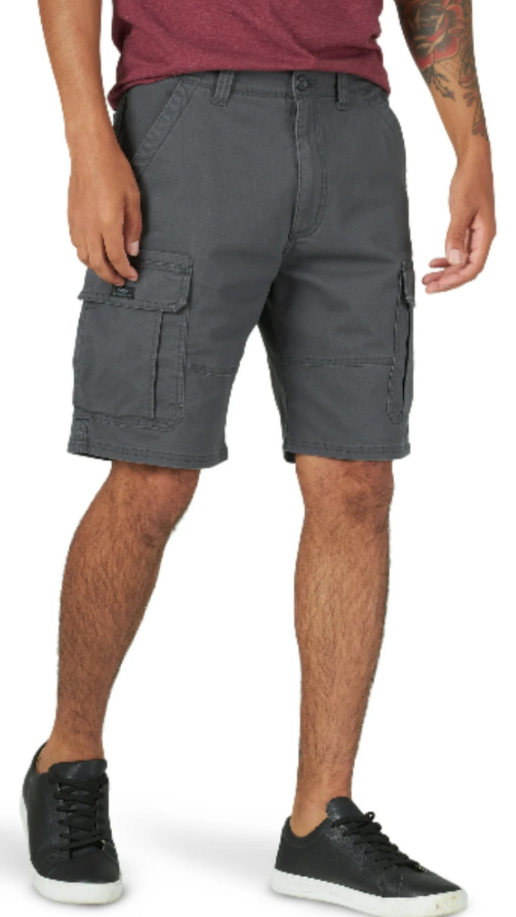 Mens Wrangler Cargo Shorts w Stretch Relaxed Fit Tech Pocket CHOOSE COLOR & SIZE