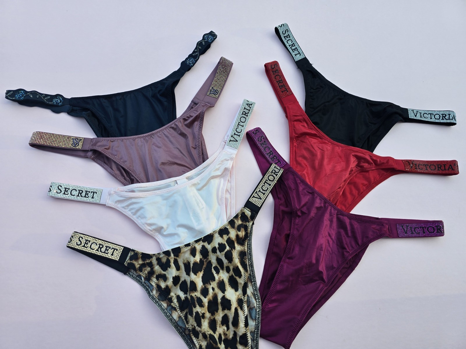 Victoria’s Secret Shine Strap Brazilian Bling Panty Rhinestone All Sizes NWT