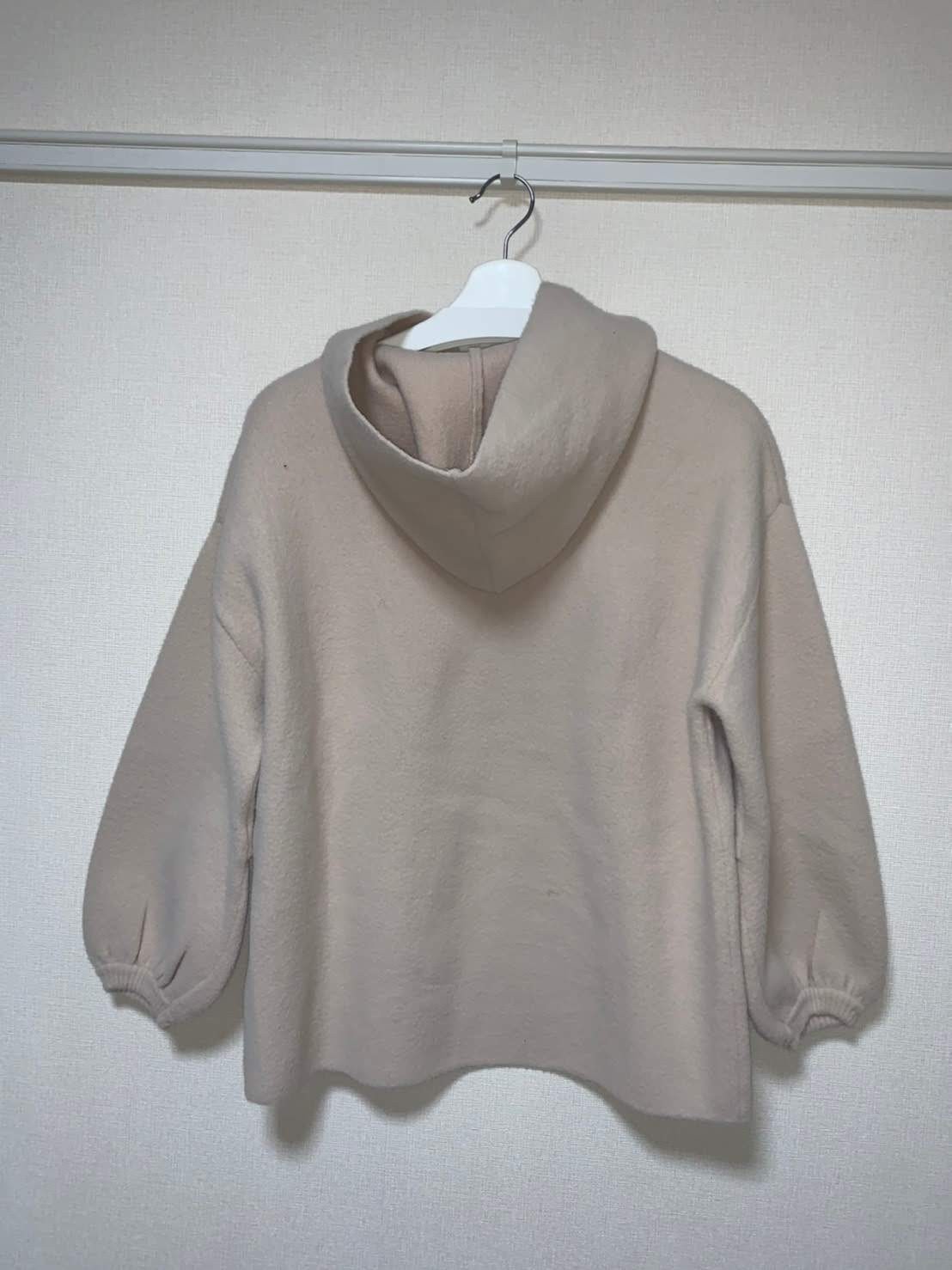 luffy Oversized Pullover Top Mock Neck Women One Size Black Ivory