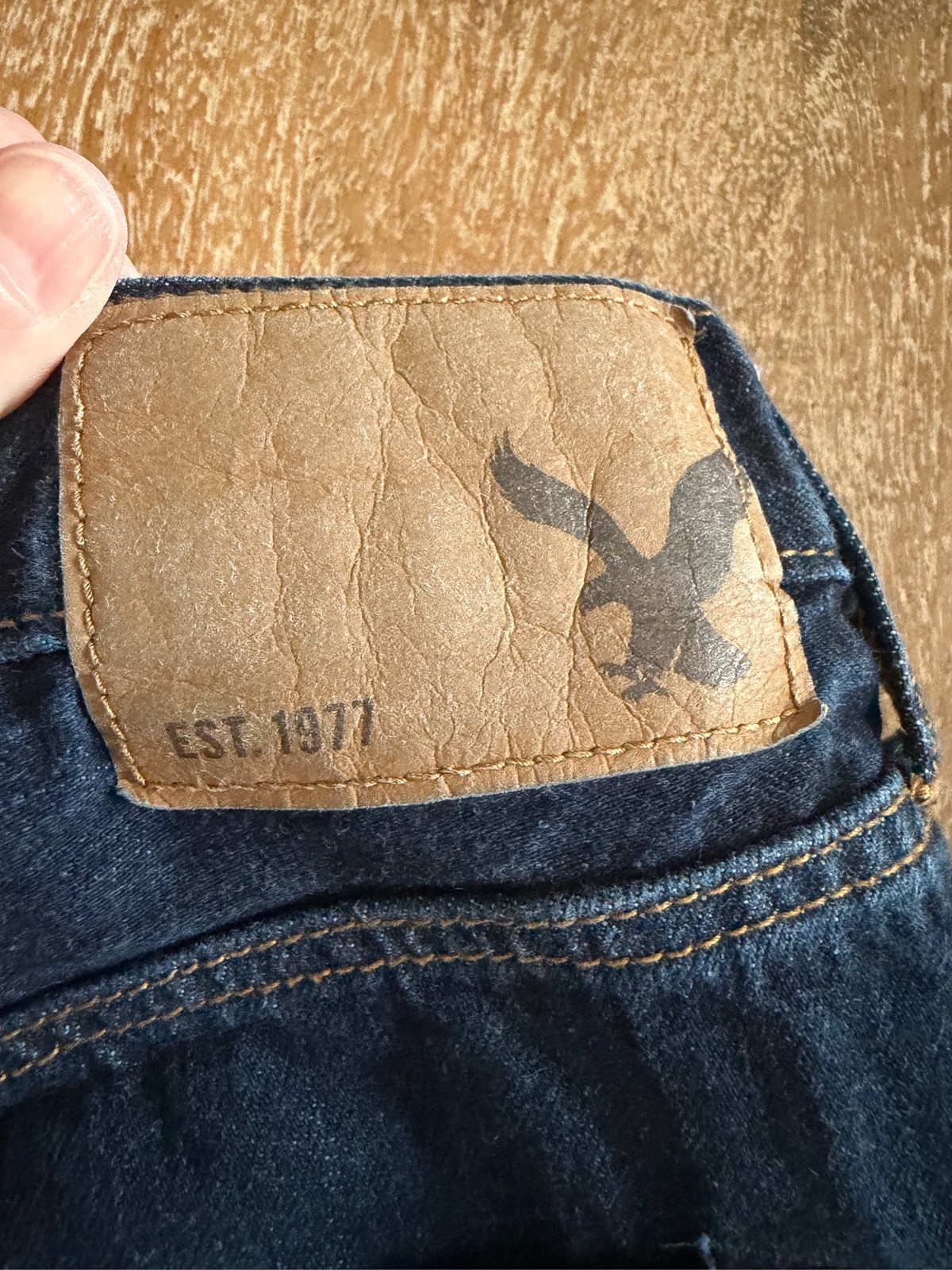 American Eagle Outfitters Mens Dark Wash Blue Straight Leg Jeans 30 x 32