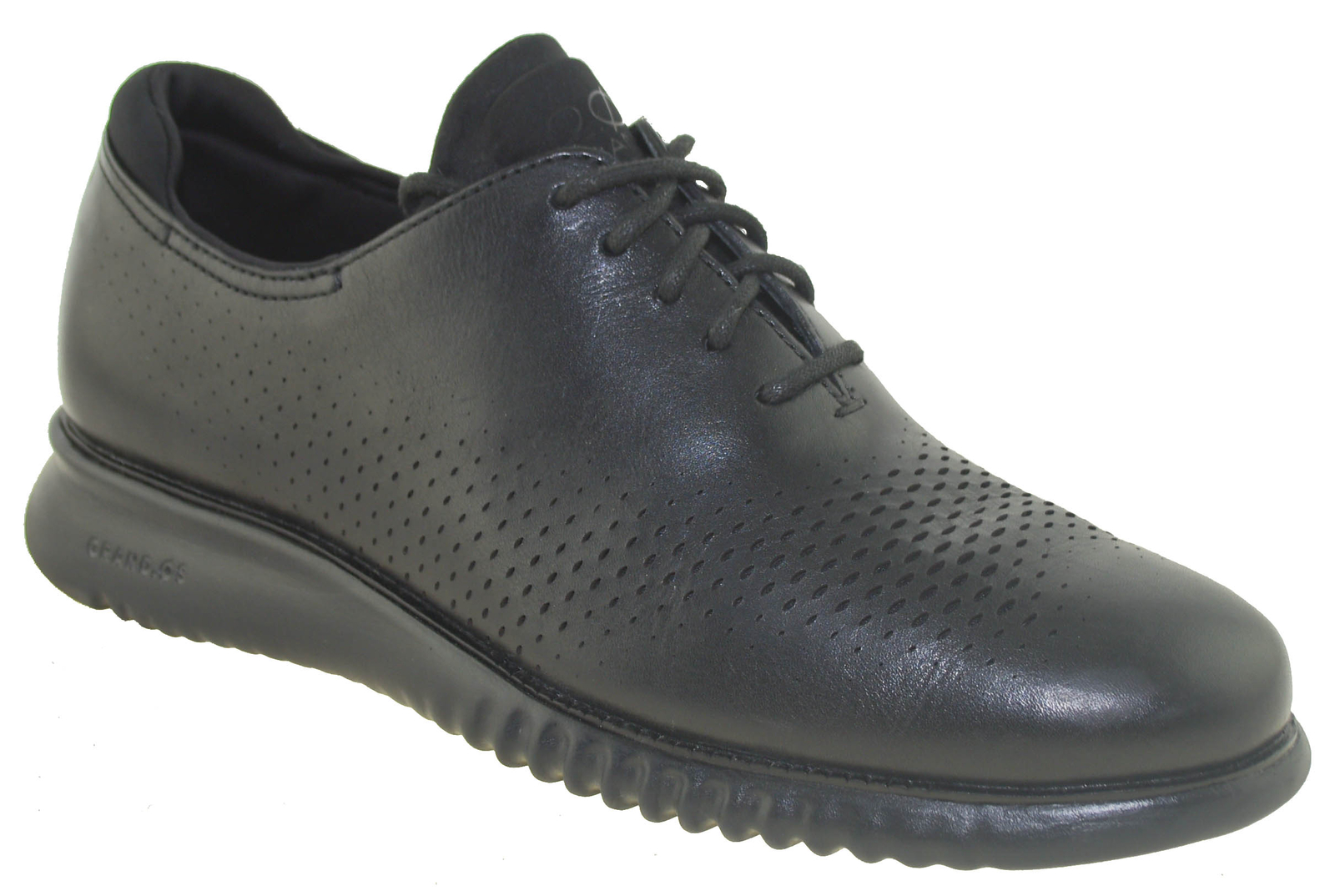 Cole Haan Men’s 2.ZeroGrand Lined Laser Wingtip Oxford Black Style C23832